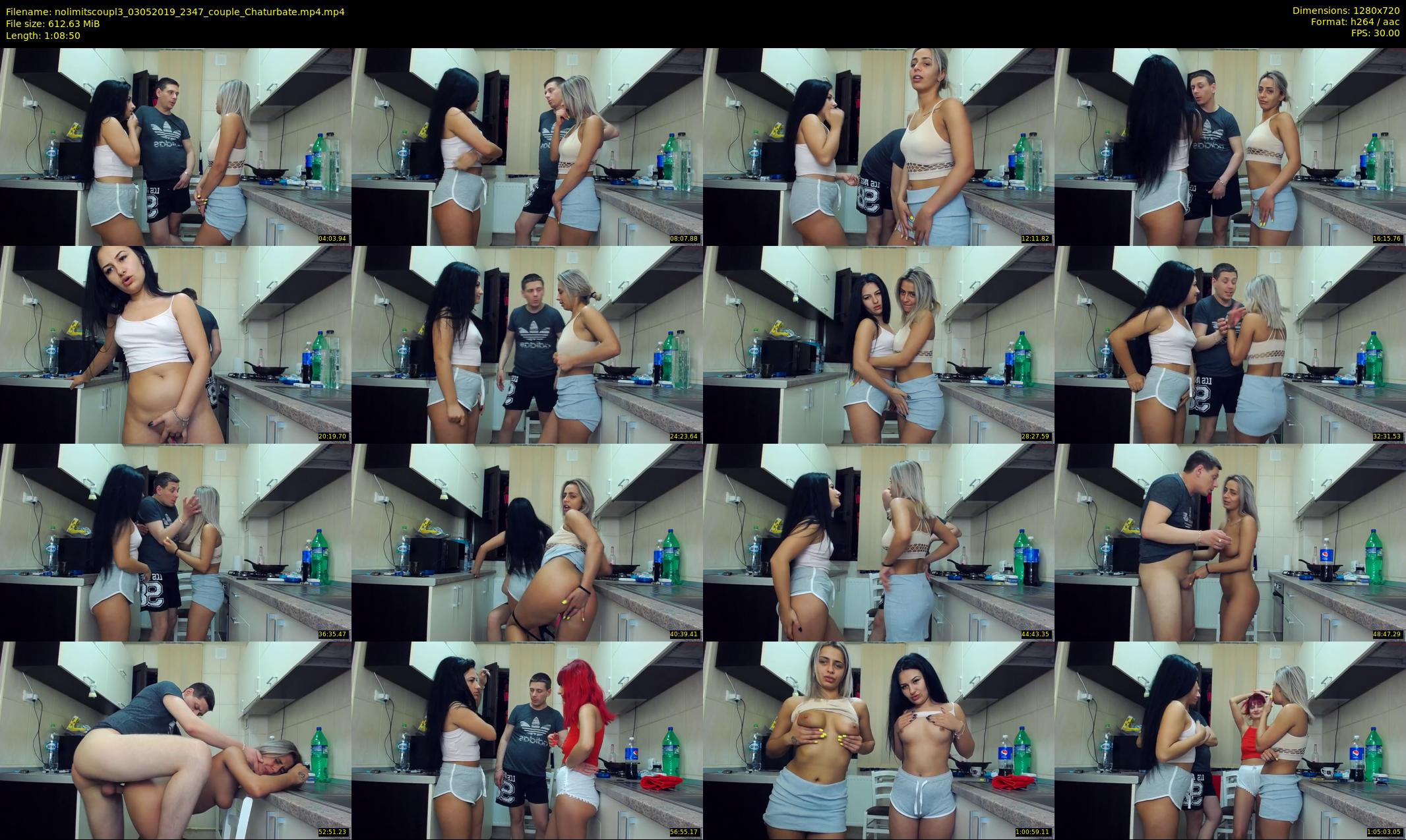 nolimitscoupl3 — 69 minute Chaturbate couple cam show recording, 720p, May 3, 2019