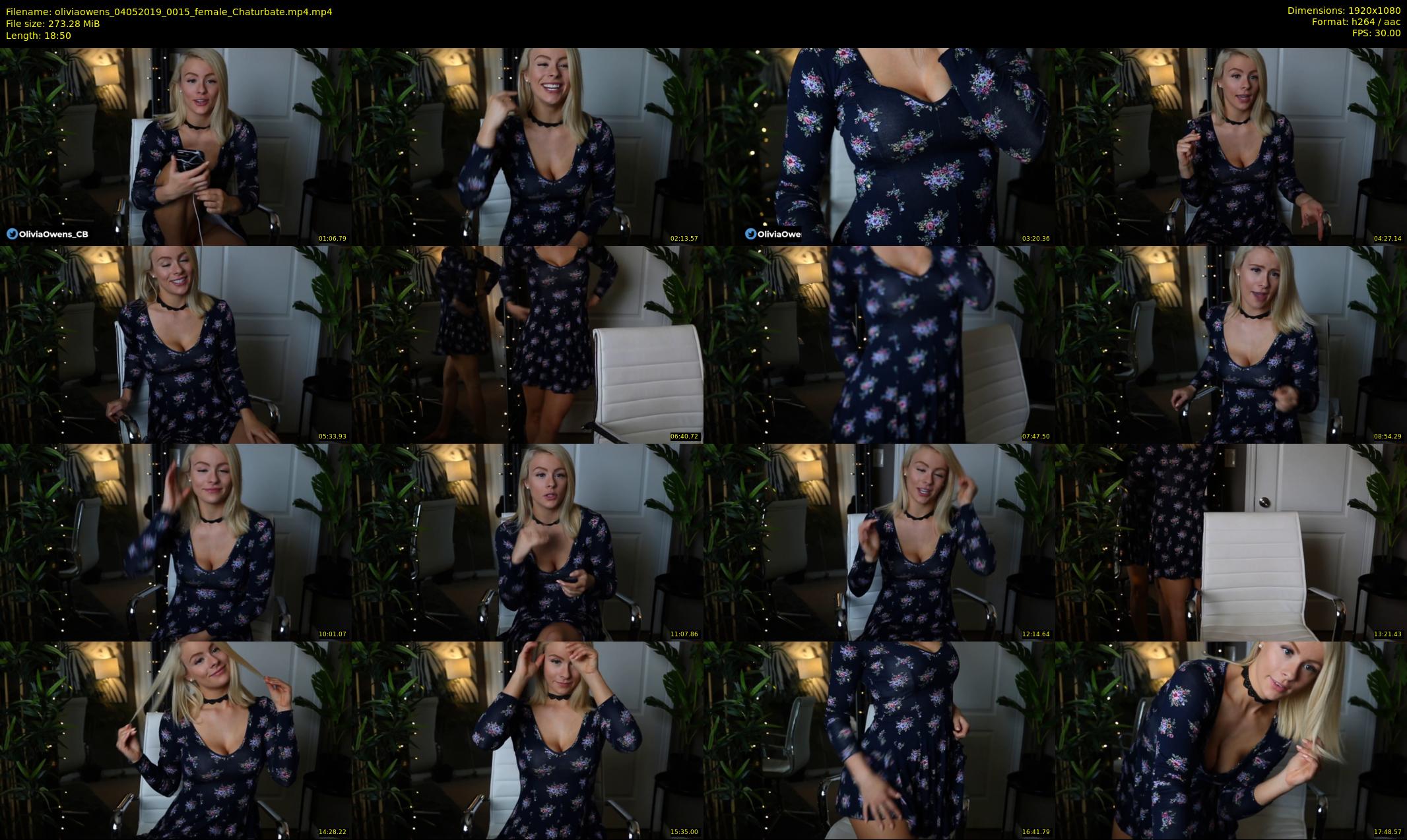 oliviaowens — 19 minute Chaturbate female cam show recording, 1080p, May 4, 2019