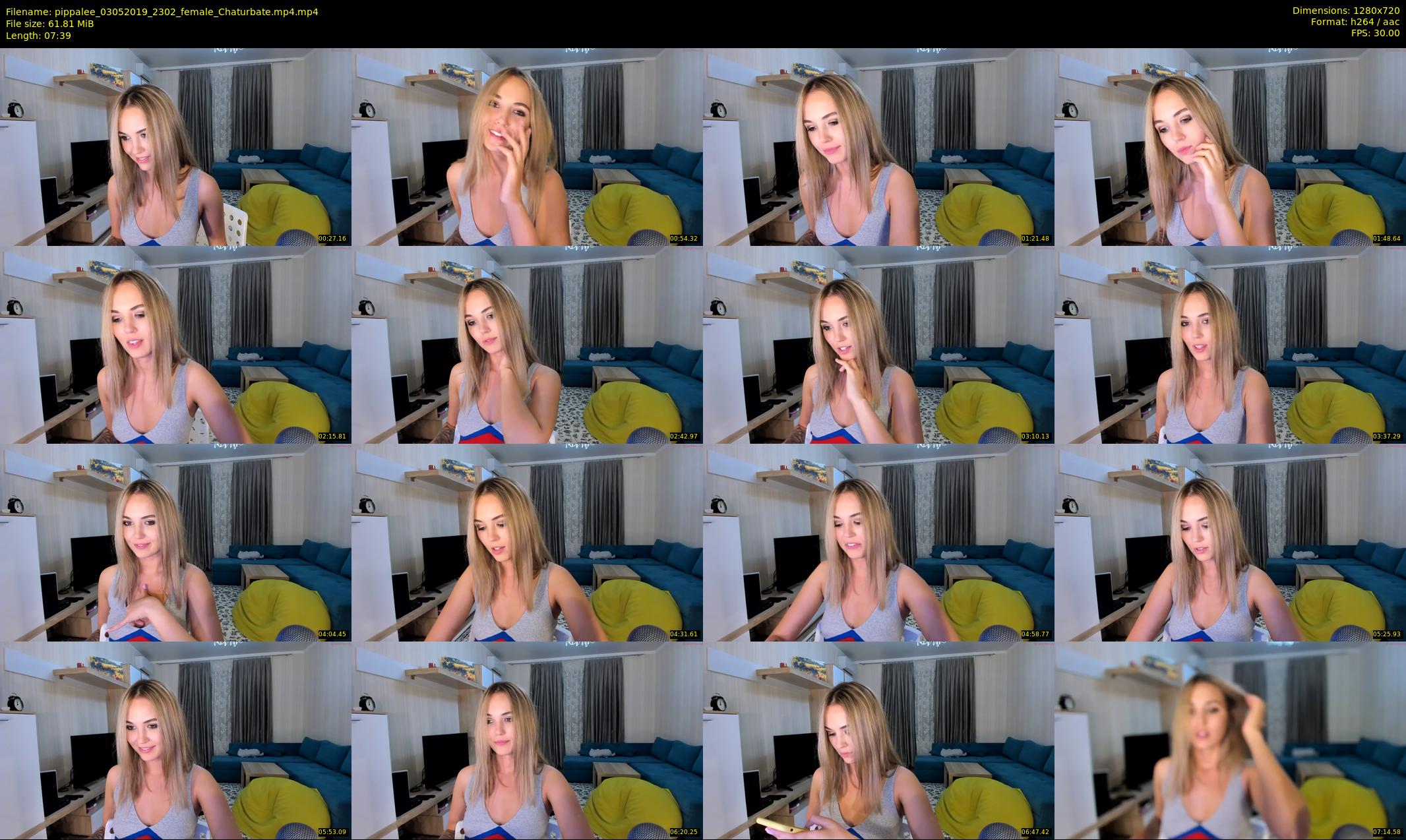 pippalee — 8 minute Chaturbate female cam show recording, 720p, May 3, 2019