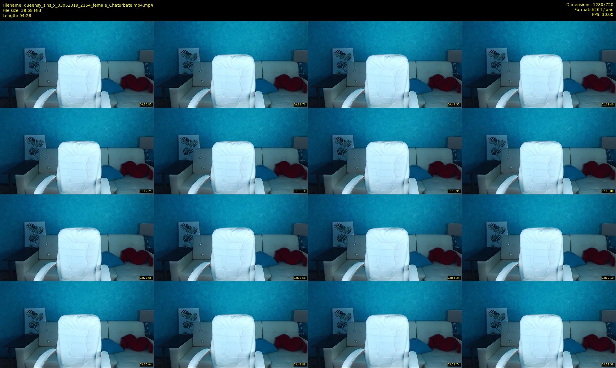 queensy_sins_x — 5 minute Chaturbate female cam show recording, 720p, May 3, 2019
