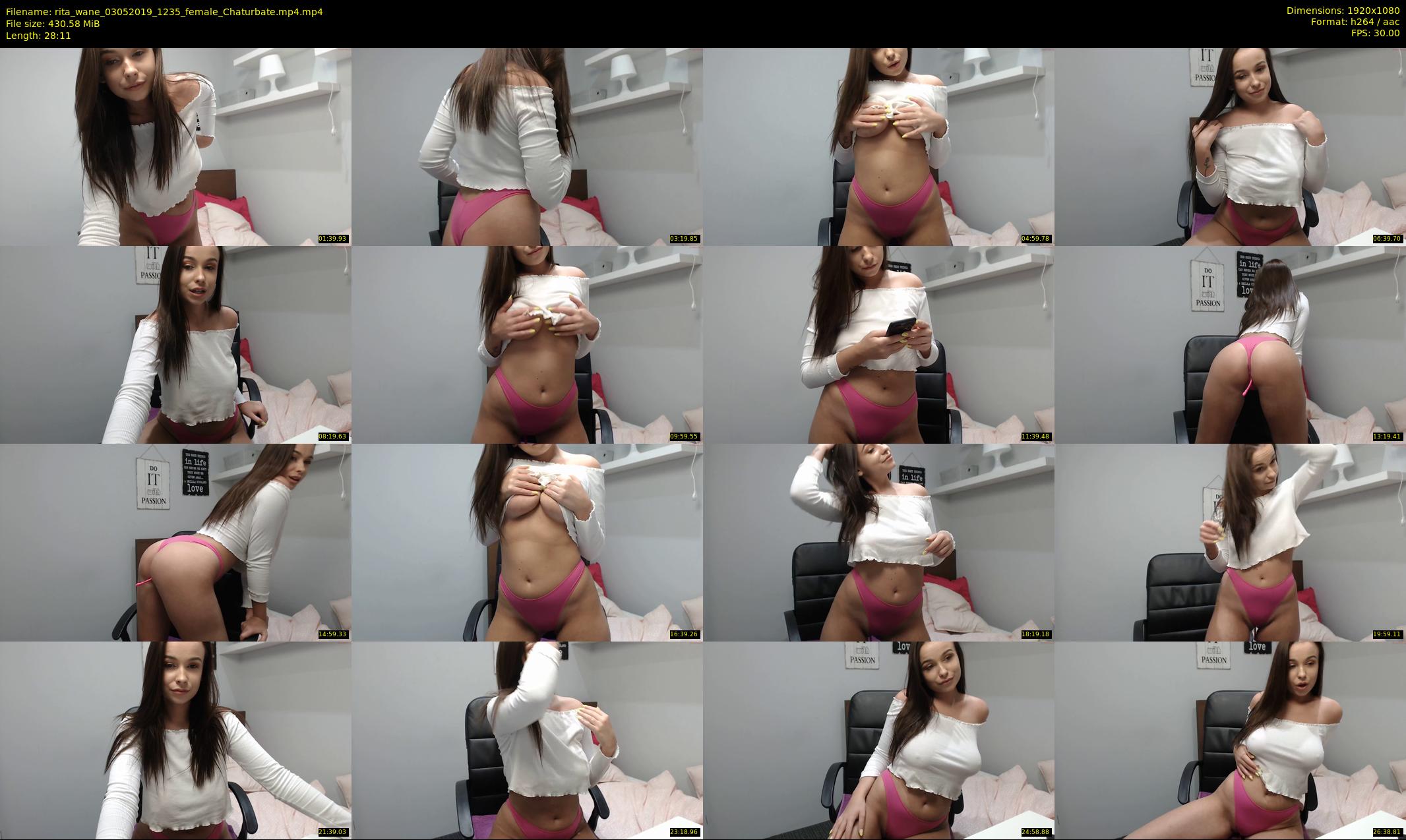 rita_wane — 29 minute Chaturbate female cam show recording, 1080p, May 3, 2019