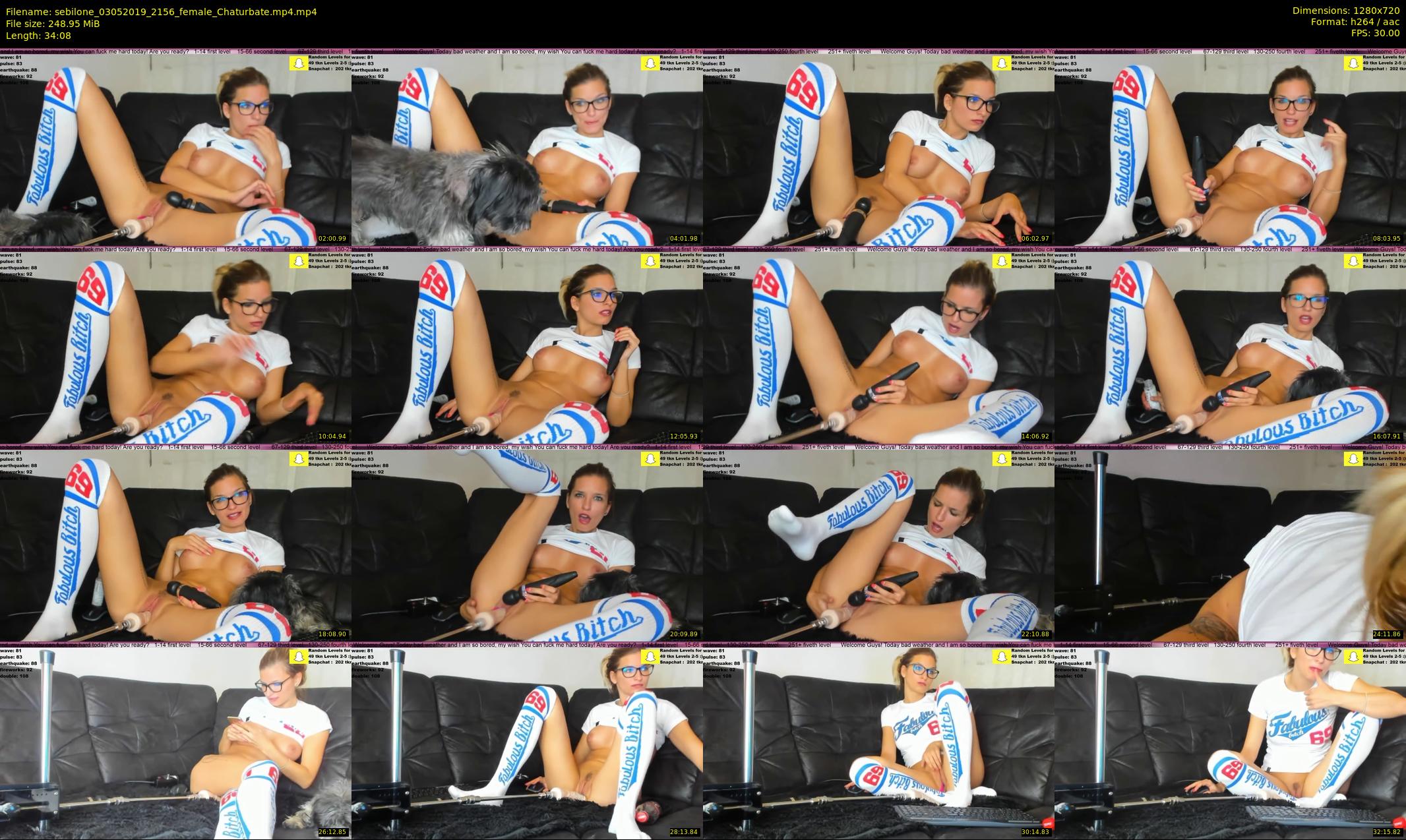 sebilone — 35 minute Chaturbate couple cam show recording, 720p, May 3, 2019