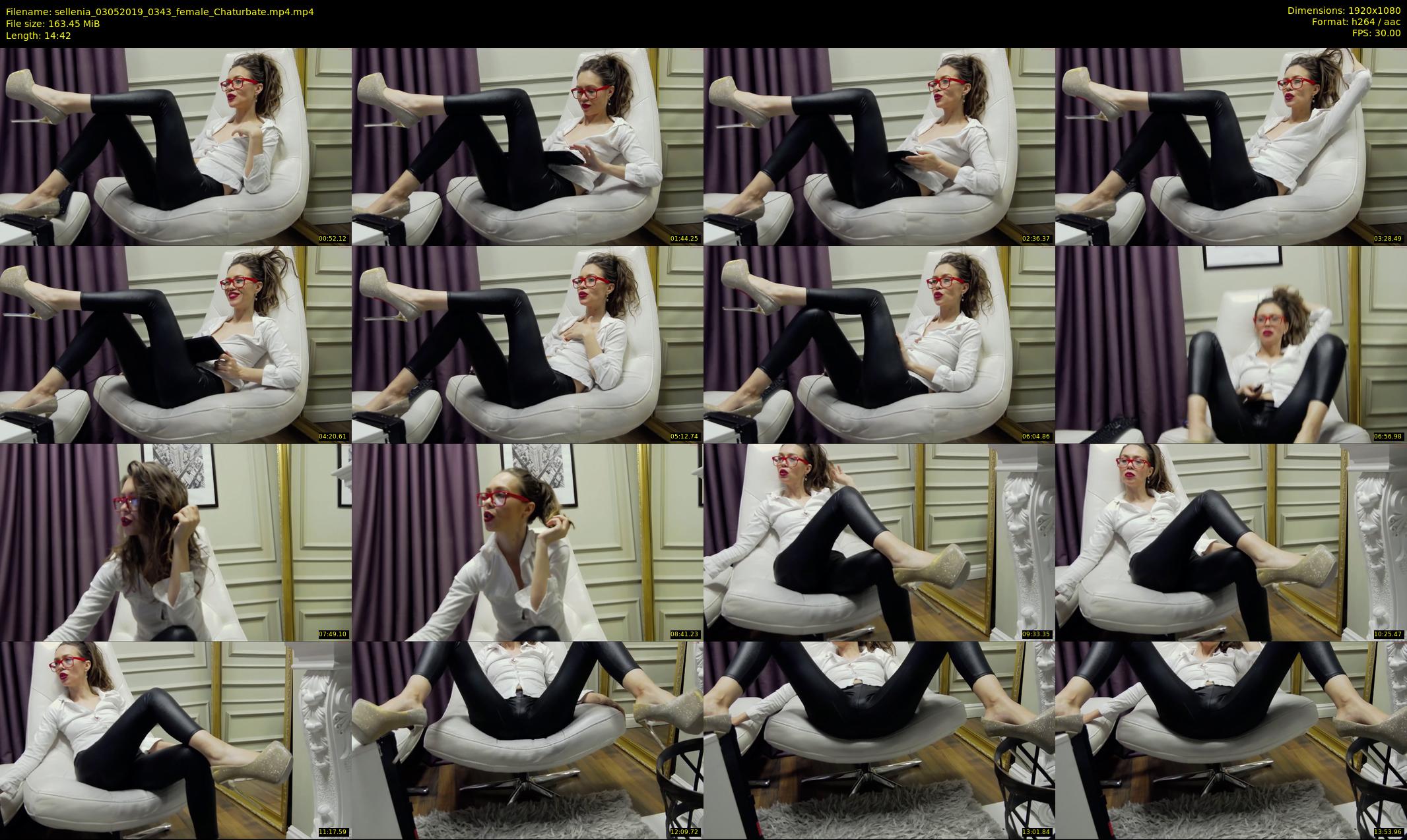 sellenia — 15 minute Chaturbate female cam show recording, 1080p, May 3, 2019