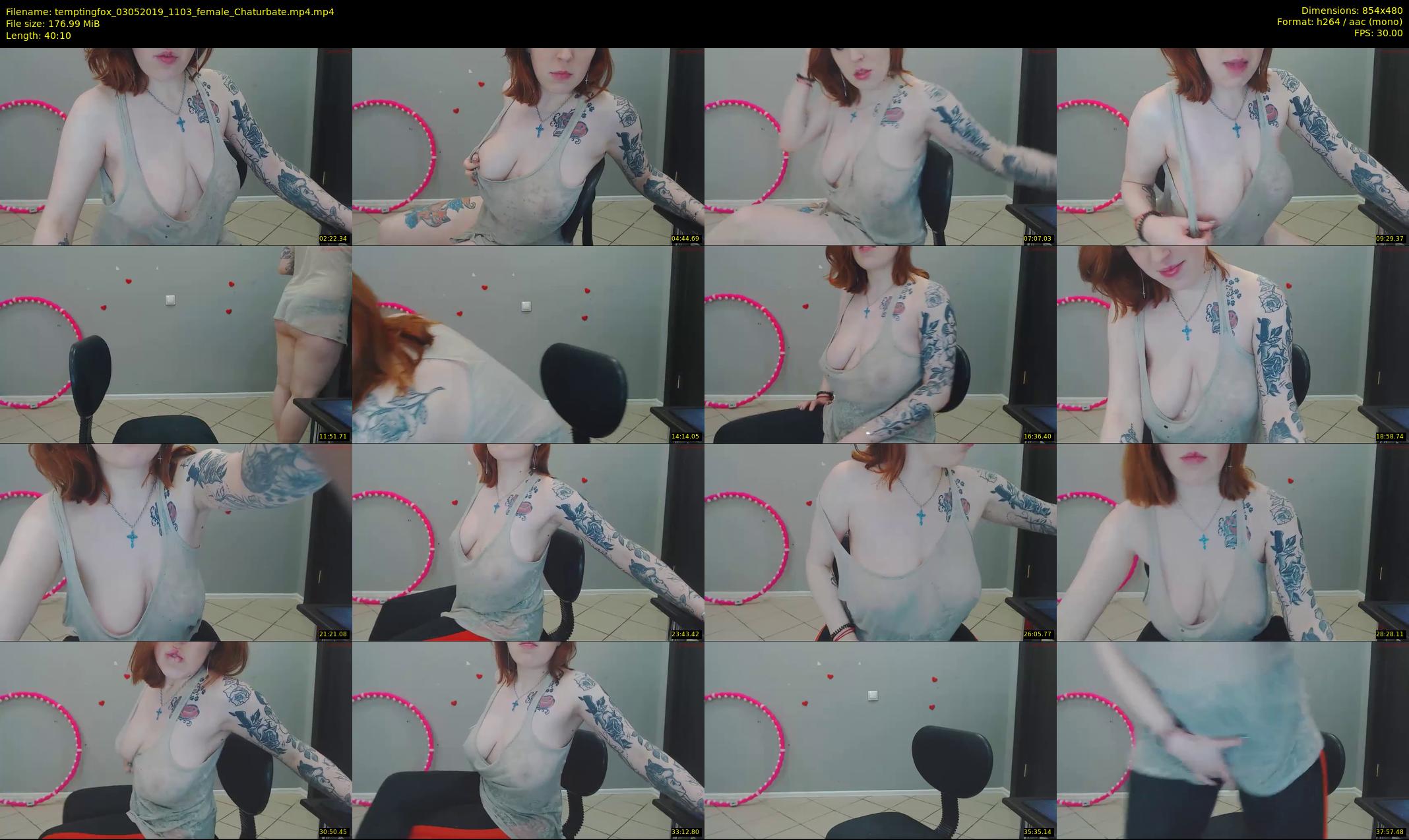 temptingfox — 41 minute Chaturbate female cam show recording, 480p, May 3, 2019