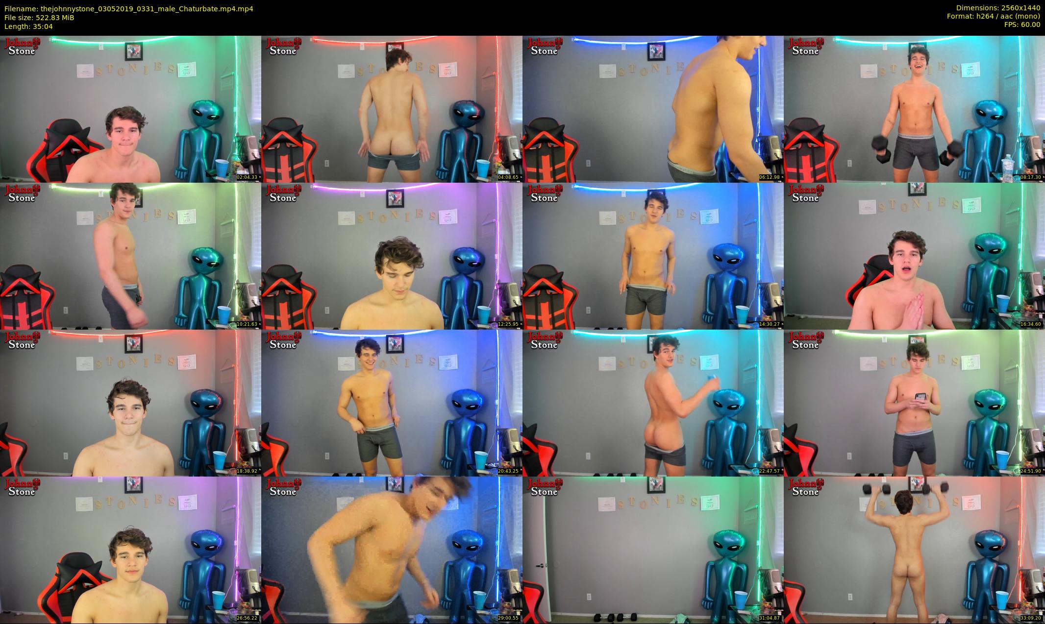 thejohnnystone — 36 minute Chaturbate male cam show recording, 1080p, May 3, 2019