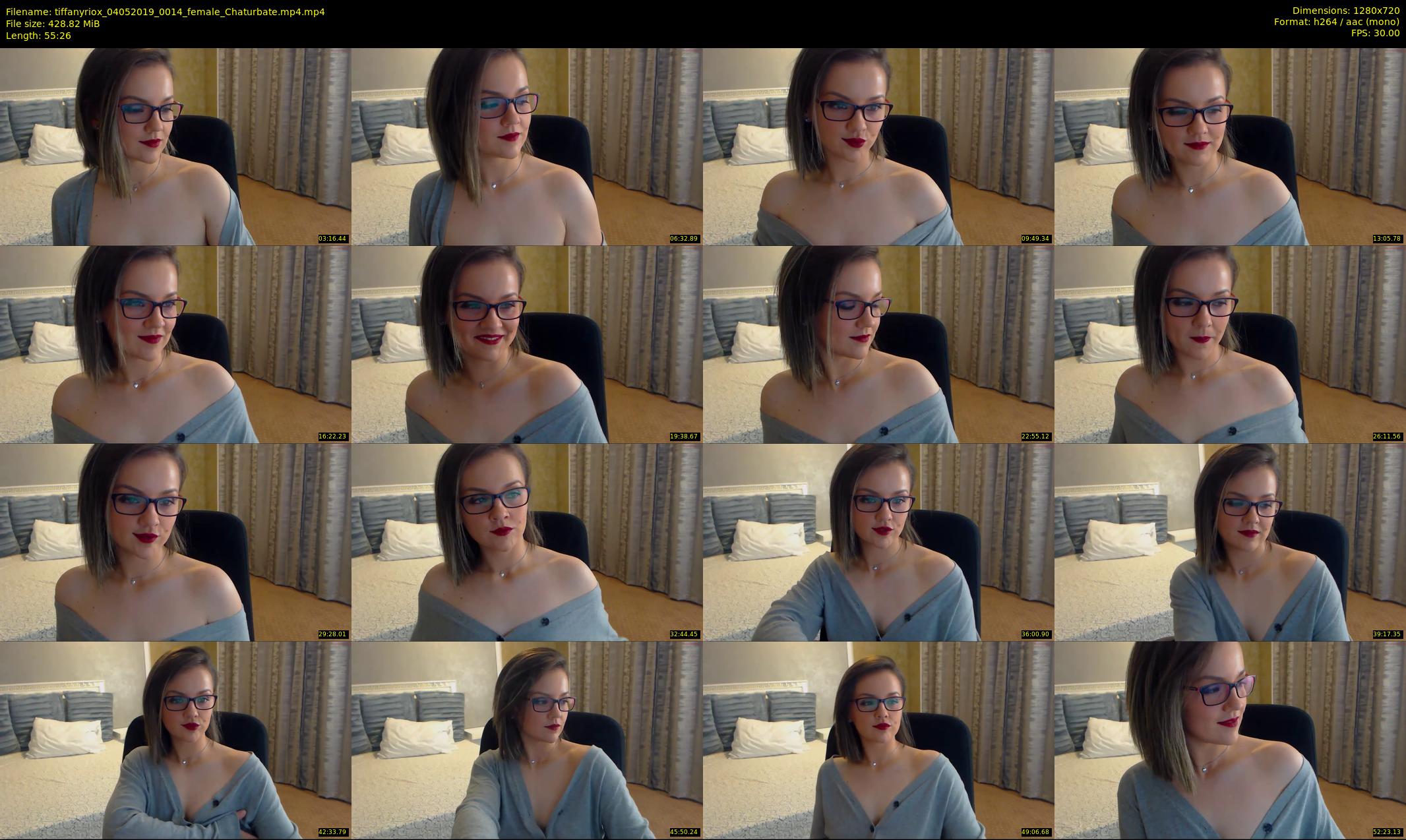 tiffanyriox — 56 minute Chaturbate female cam show recording, 720p, May 4, 2019