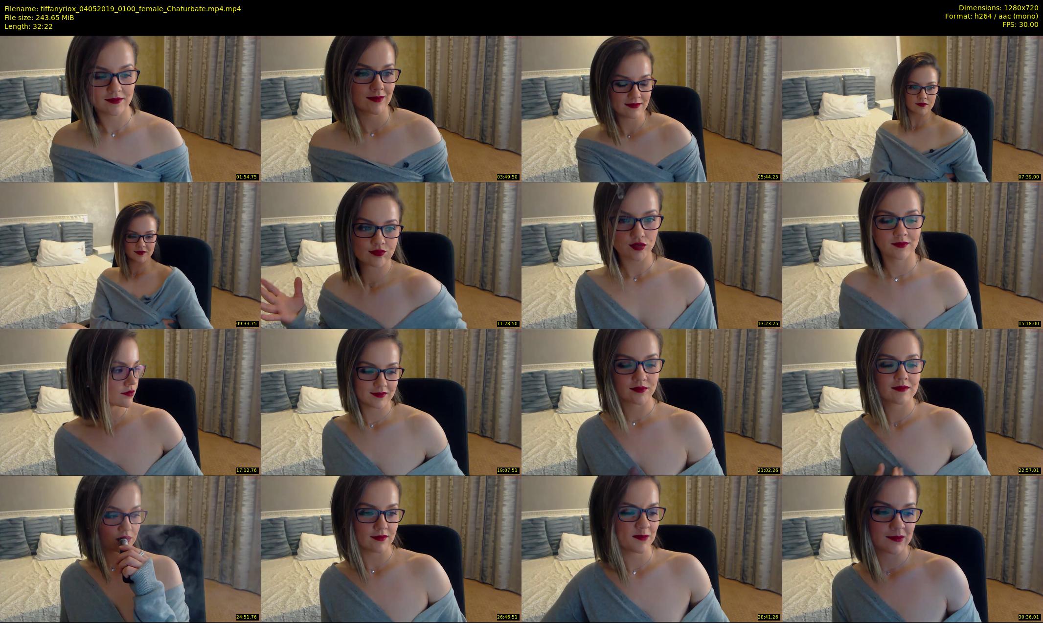 tiffanyriox — 33 minute Chaturbate female cam show recording, 720p, May 4, 2019