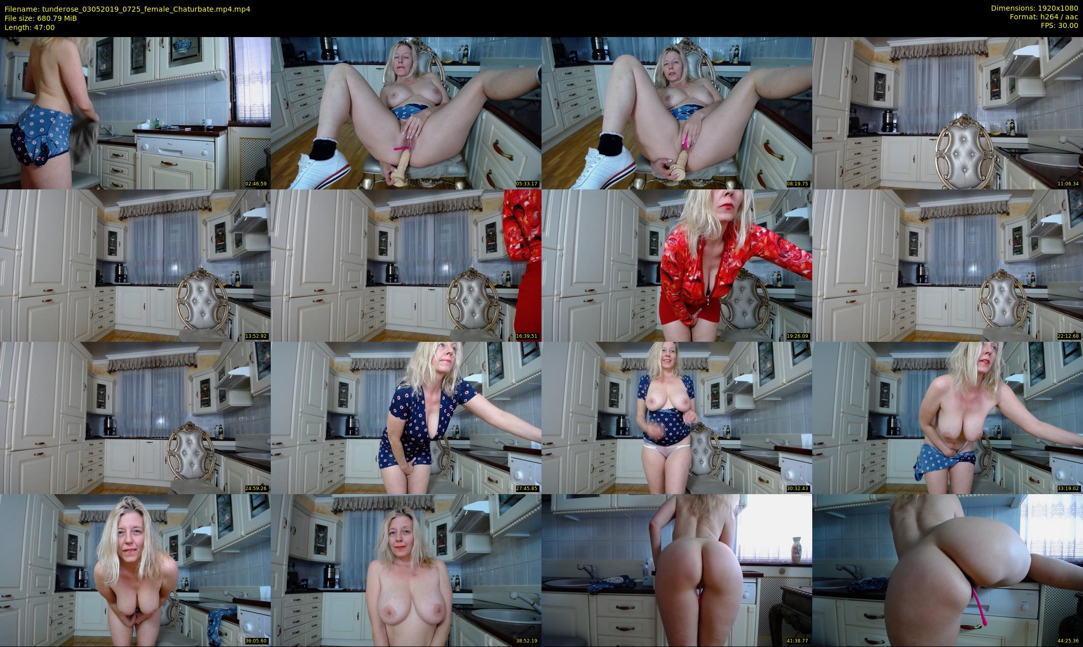 tunderose — 47 minute Chaturbate female cam show recording, 1080p, May 3, 2019