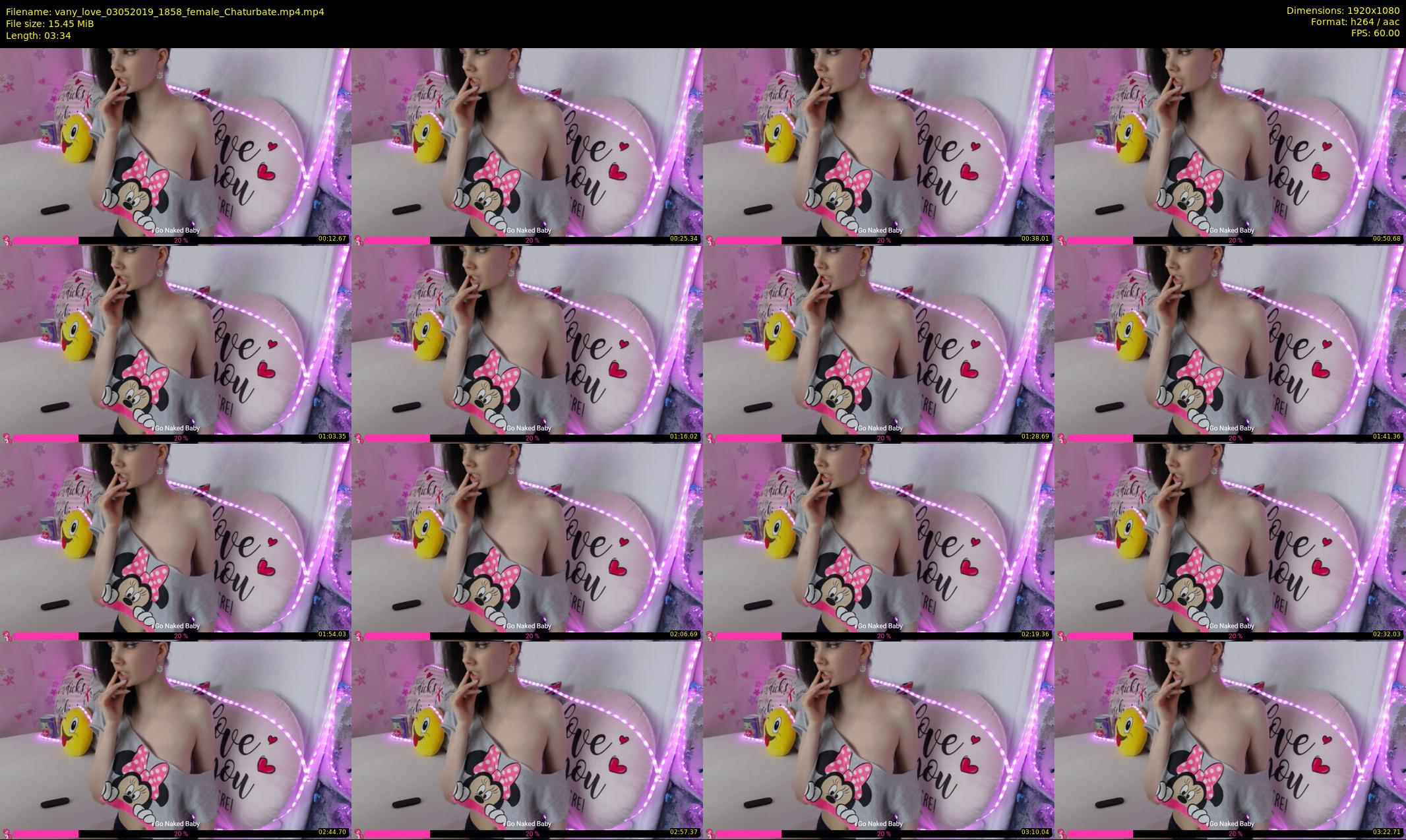vany_love — 4 minute Chaturbate female cam show recording, 1080p, May 3, 2019