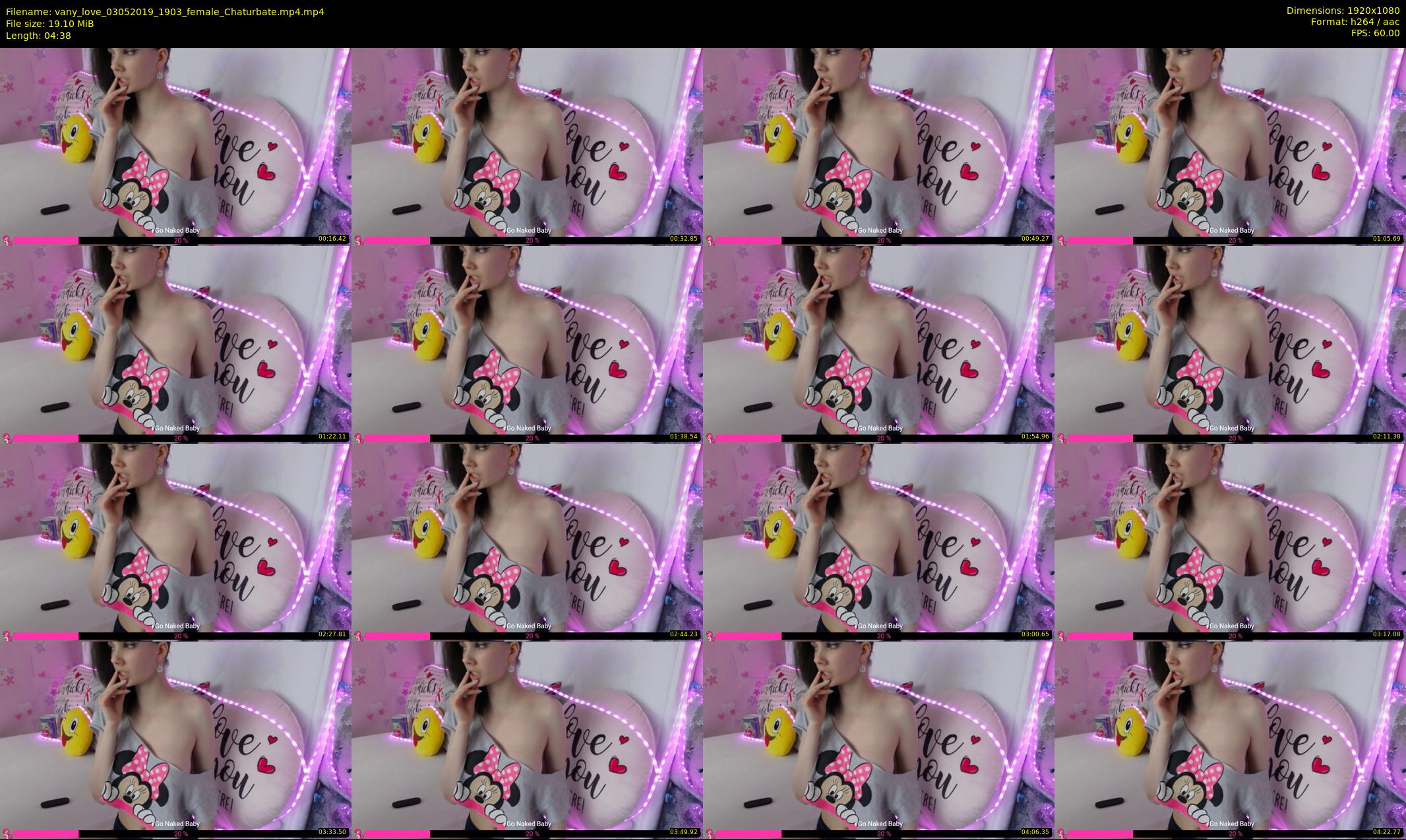 vany_love — 5 minute Chaturbate female cam show recording, 1080p, May 3, 2019