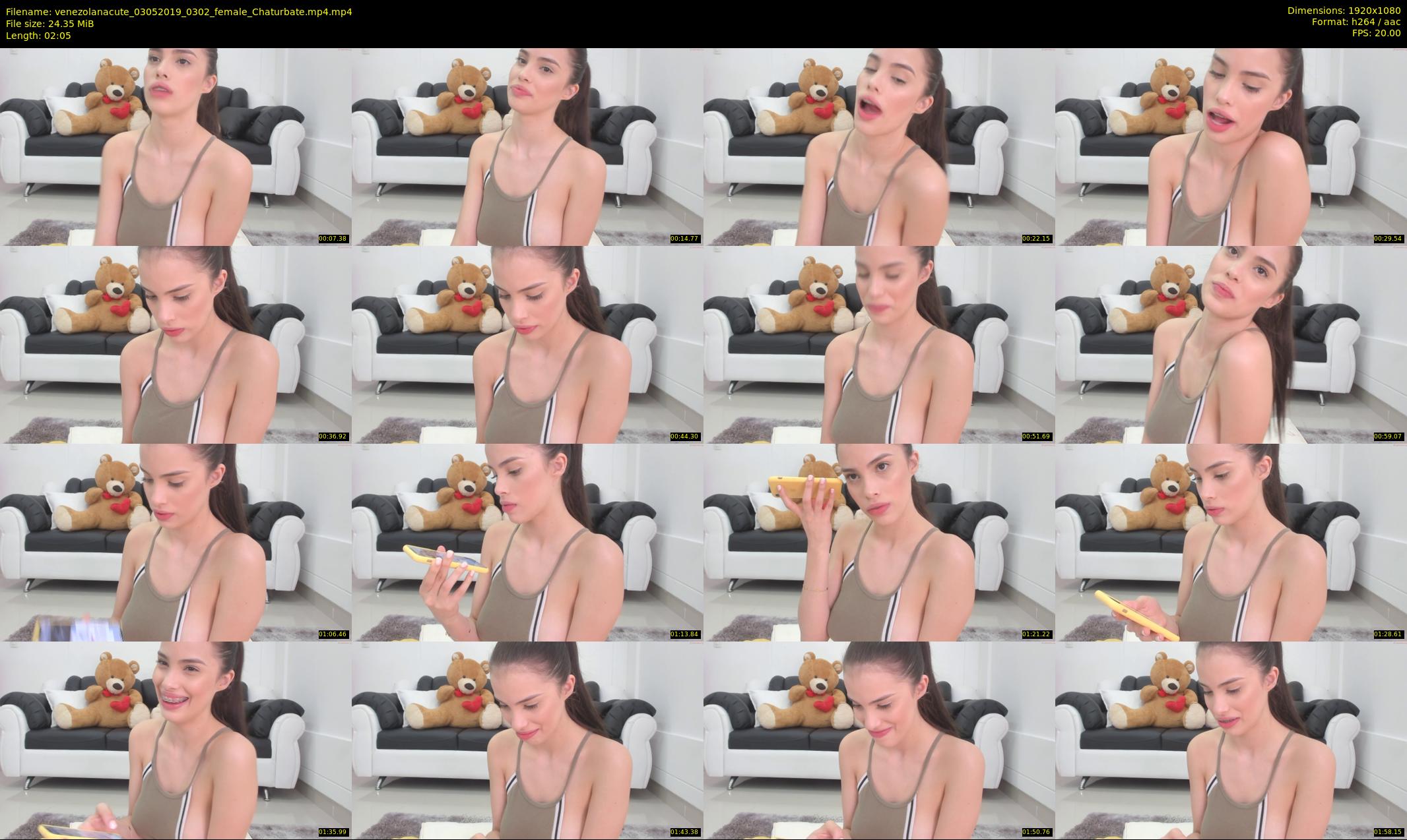 venezolanacute — 3 minute Chaturbate female cam show recording, 1080p, May 3, 2019