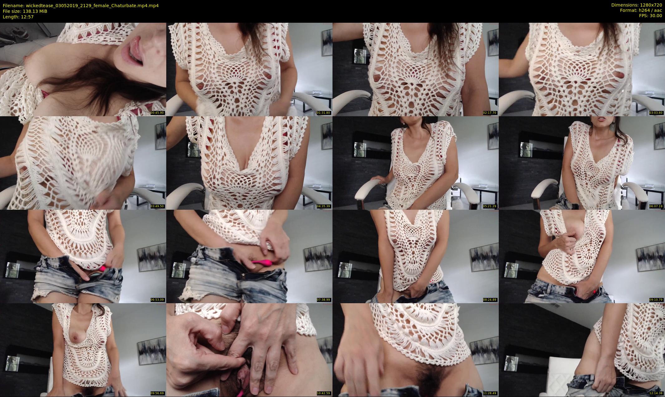 wickedtease — 13 minute Chaturbate female cam show recording, 720p, May 3, 2019