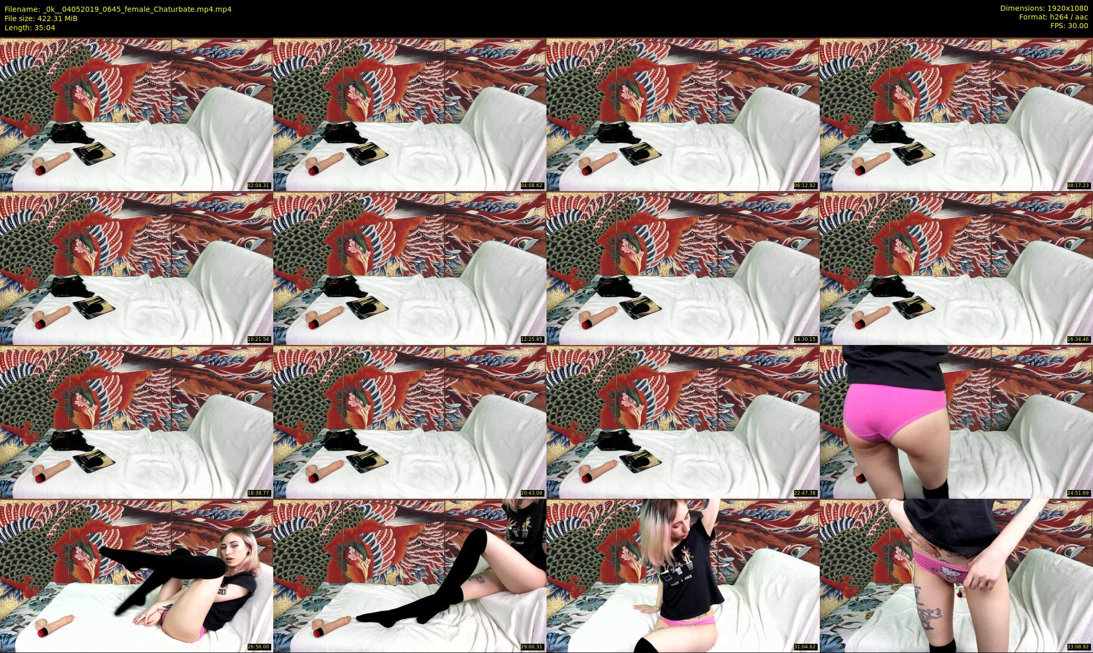 _0k_ — 36 minute Chaturbate female cam show recording, 1080p, May 4, 2019