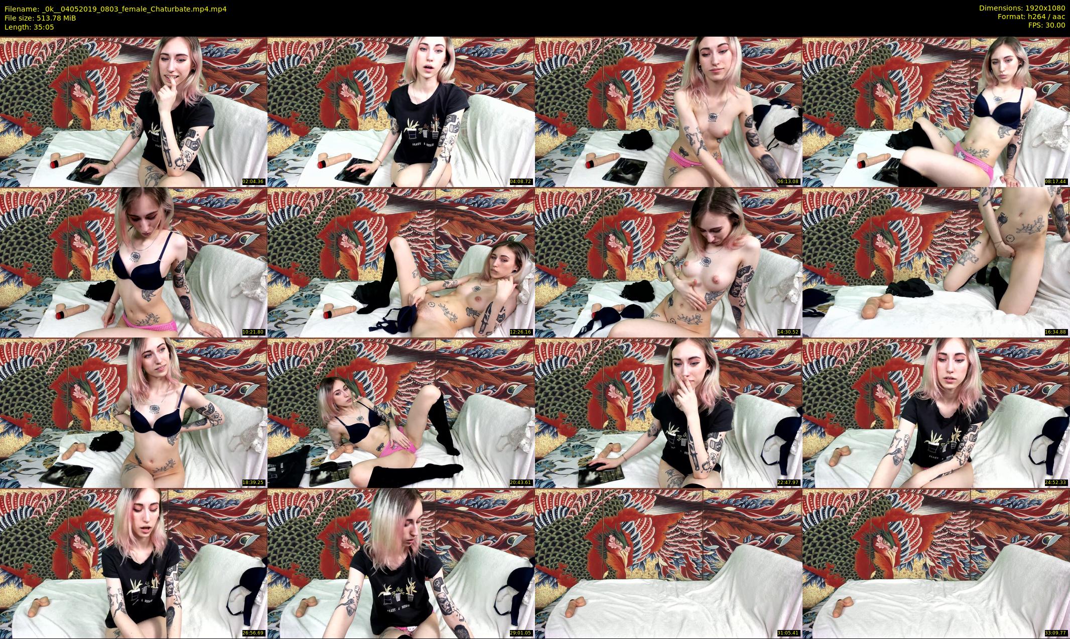 _0k_ — 36 minute Chaturbate female cam show recording, 1080p, May 4, 2019
