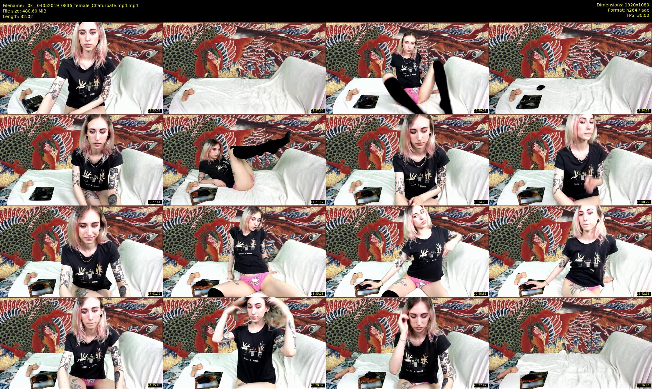 _0k_ — 33 minute Chaturbate female cam show recording, 1080p, May 4, 2019