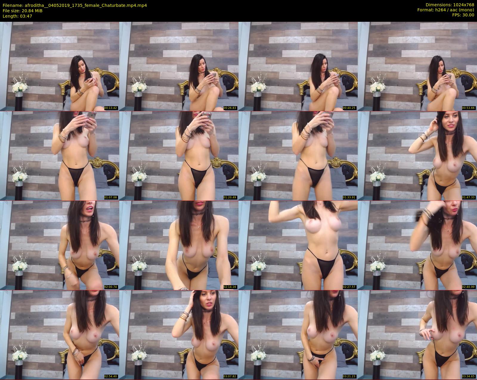 afroditha_ — 4 minute Chaturbate female cam show recording, 720p, May 4, 2019