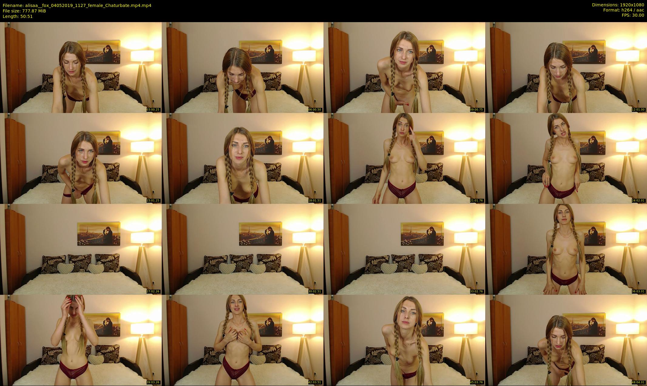 alisaa__fox — 51 minute Chaturbate female cam show recording, 1080p, May 4, 2019