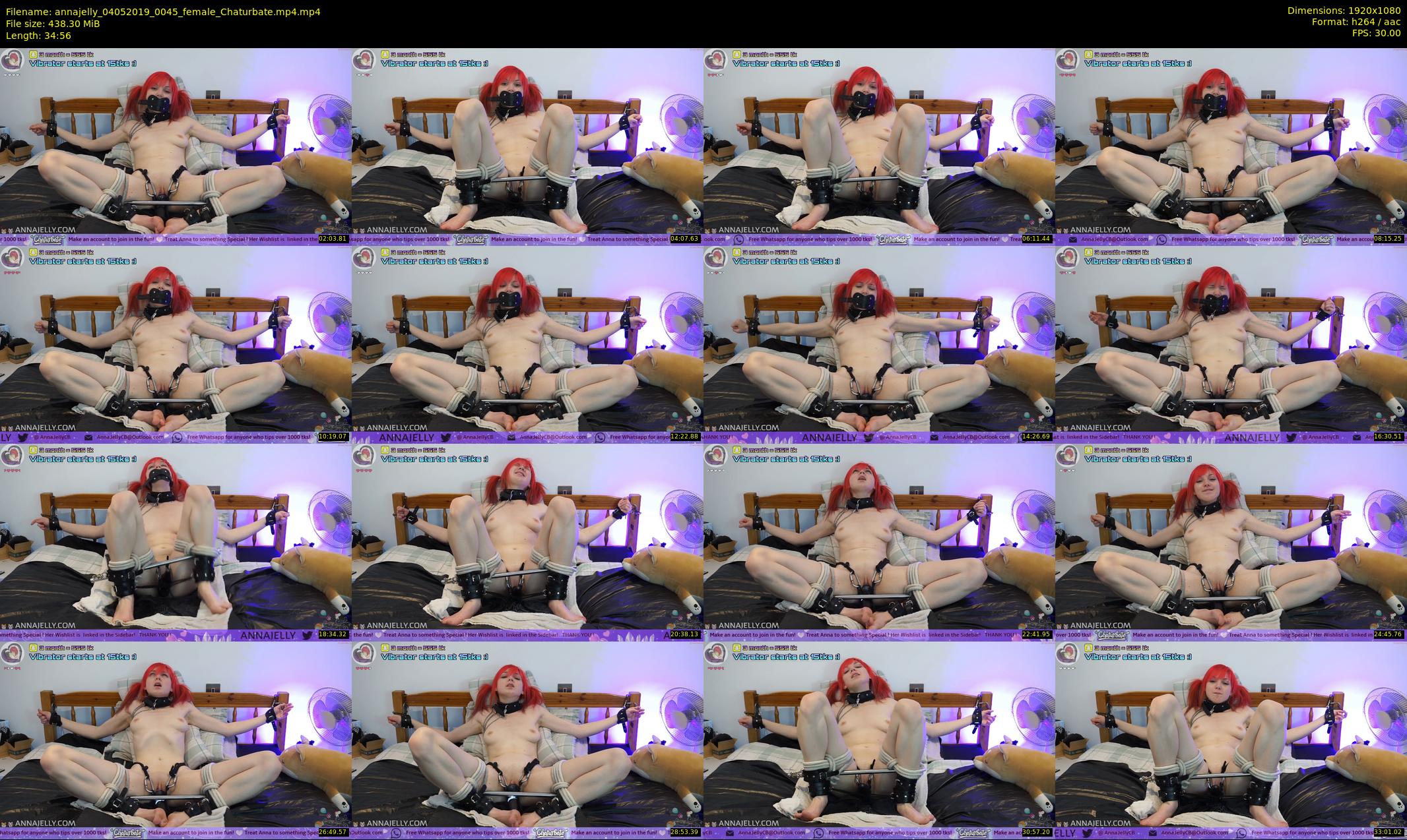 annajelly — 35 minute Chaturbate couple cam show recording, 1080p, May 4, 2019