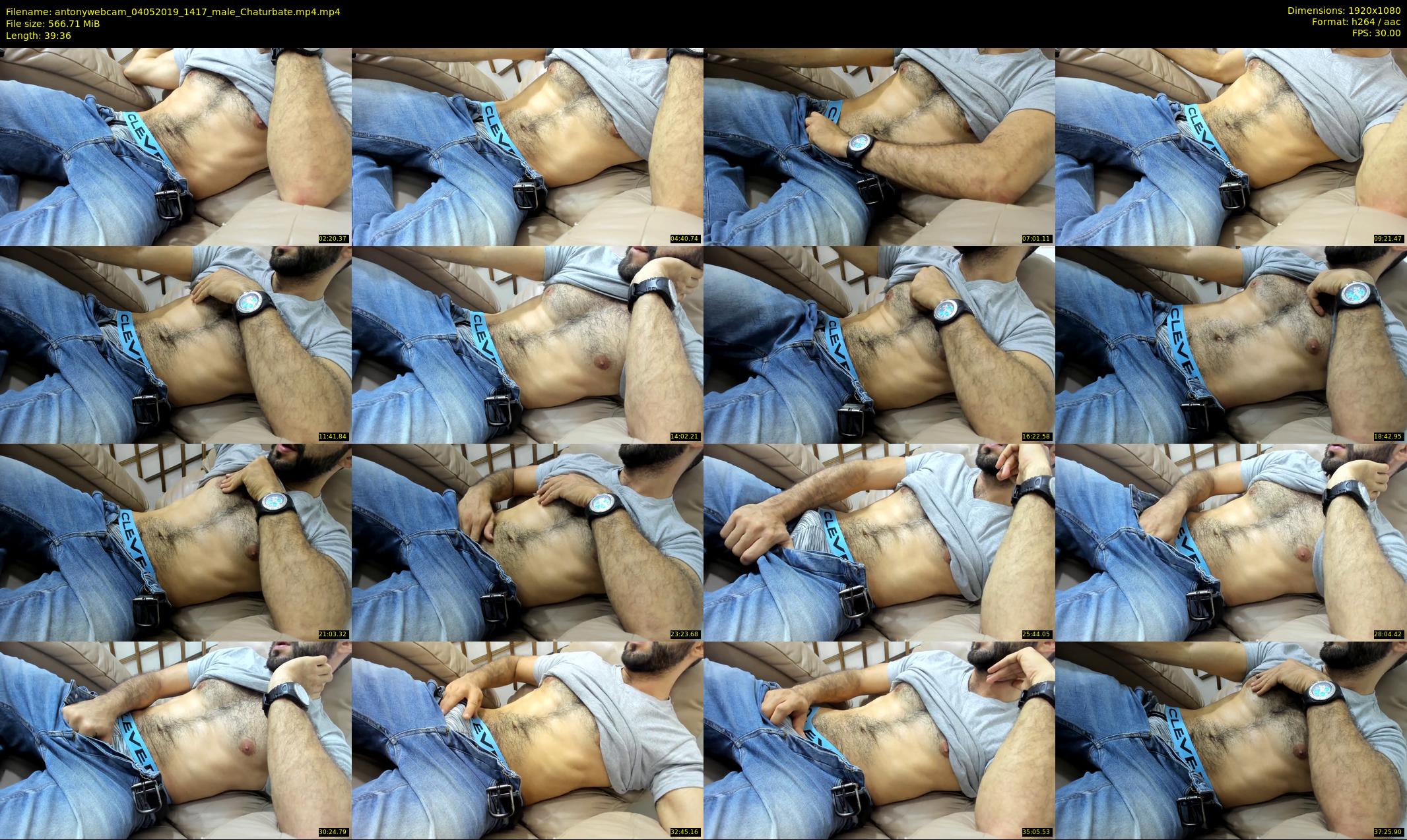 antonywebcam — 40 minute Chaturbate male cam show recording, 1080p, May 4, 2019