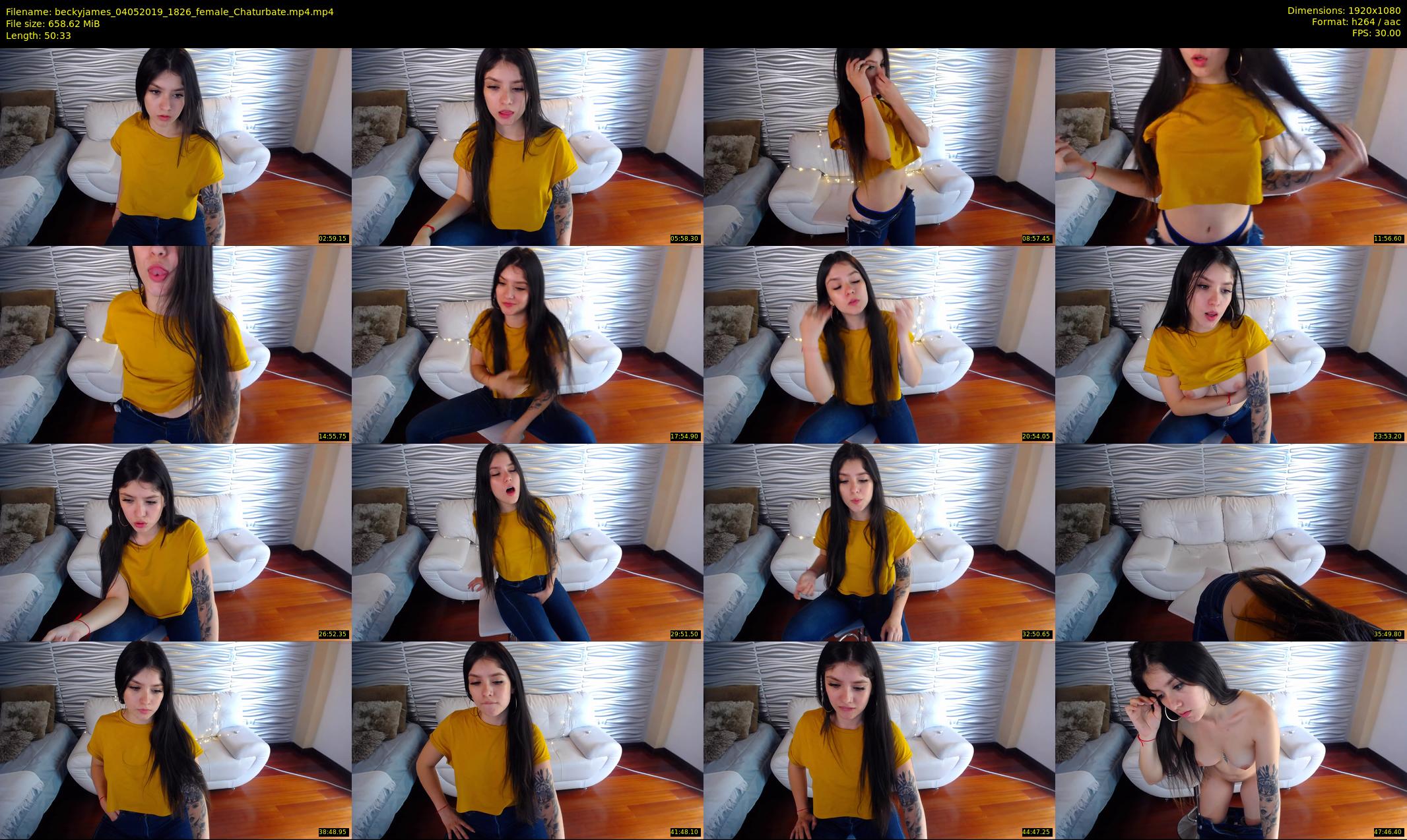 beckyjames — 51 minute Chaturbate female cam show recording, 1080p, May 4, 2019