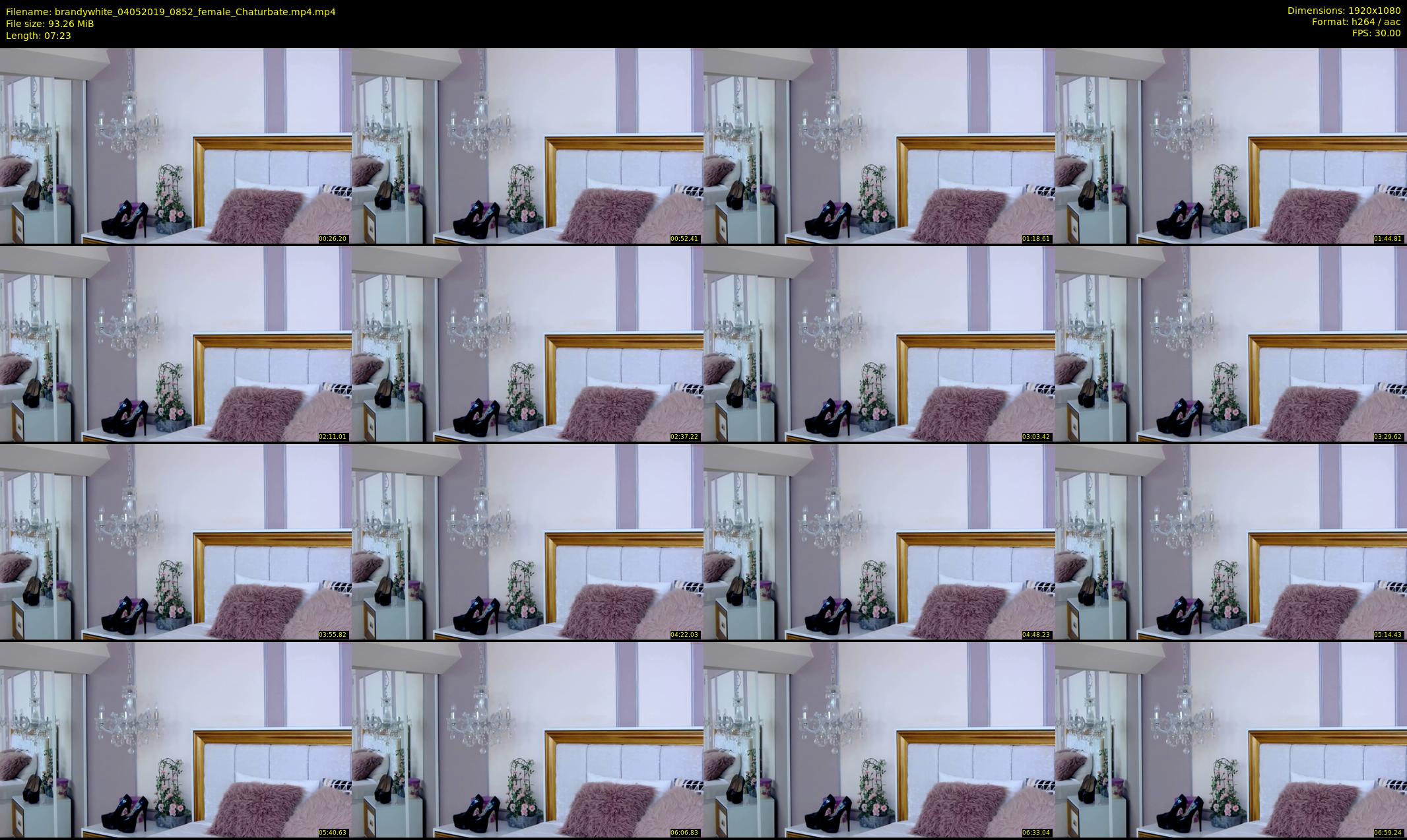 brandywhite — 8 minute Chaturbate female cam show recording, 1080p, May 4, 2019