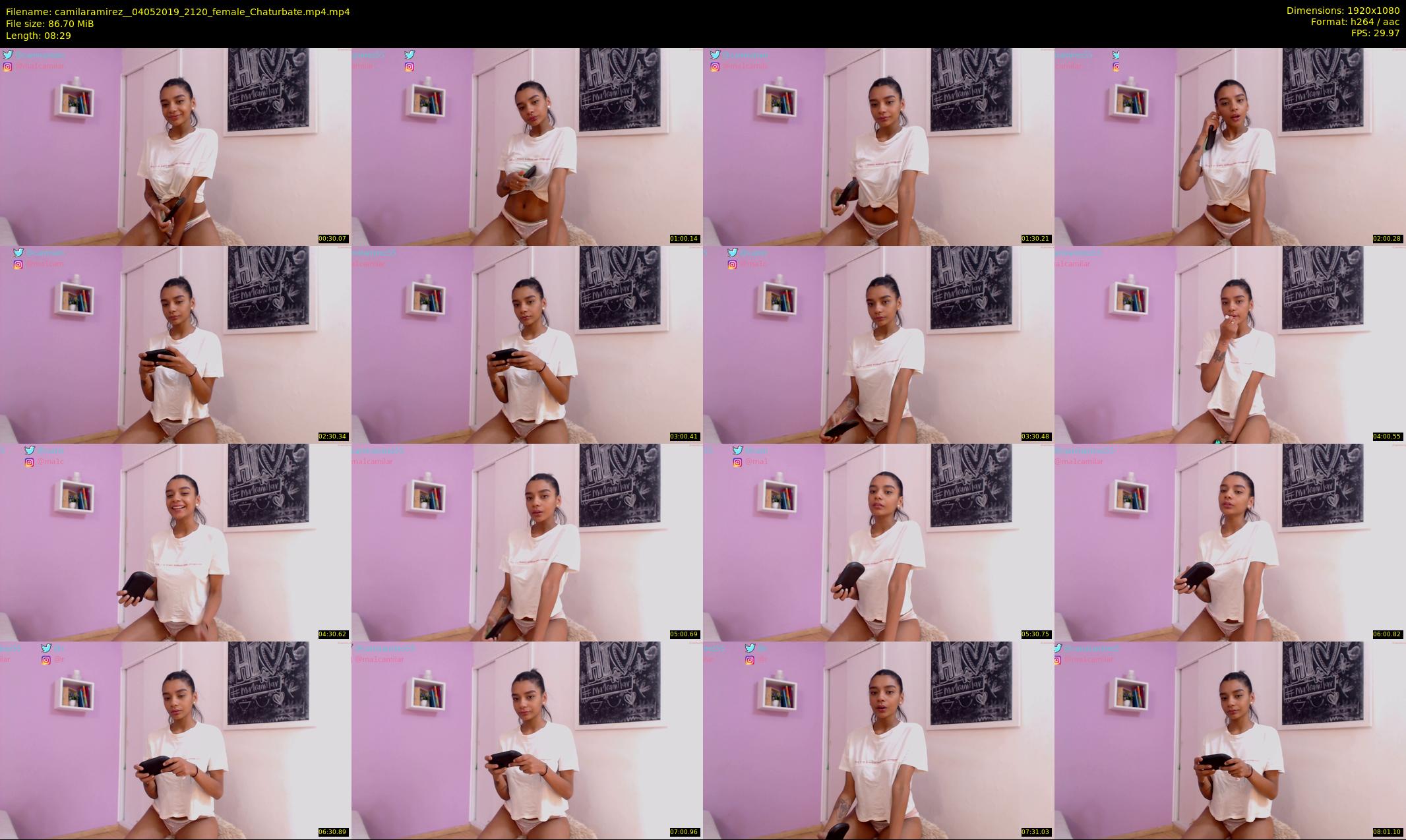 camilaramirez_ — 9 minute Chaturbate female cam show recording, 1080p, May 4, 2019