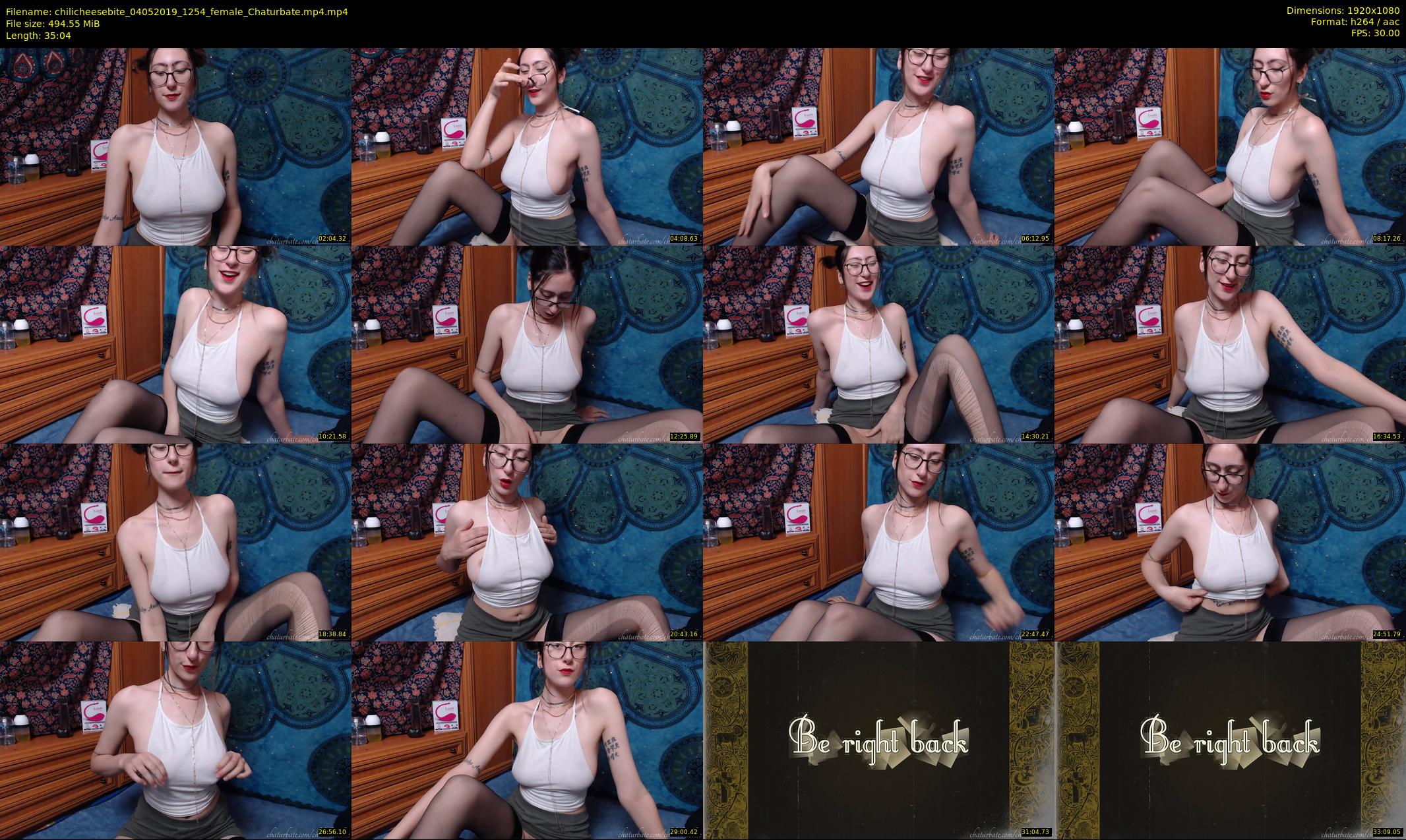 chilicheesebite — 36 minute Chaturbate female cam show recording, 1080p, May 4, 2019