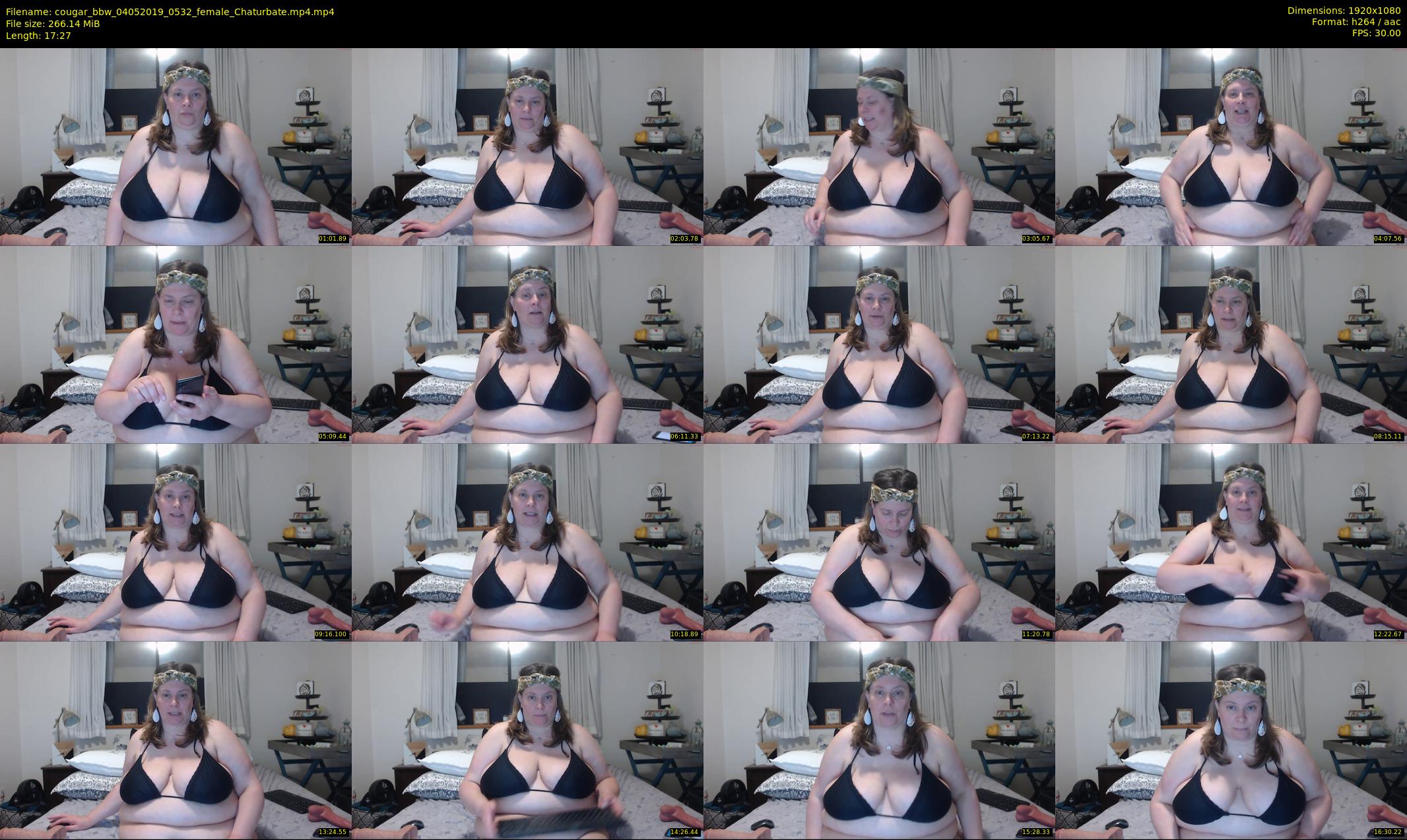 cougar_bbw — 18 minute Chaturbate female cam show recording, 1080p, May 4, 2019