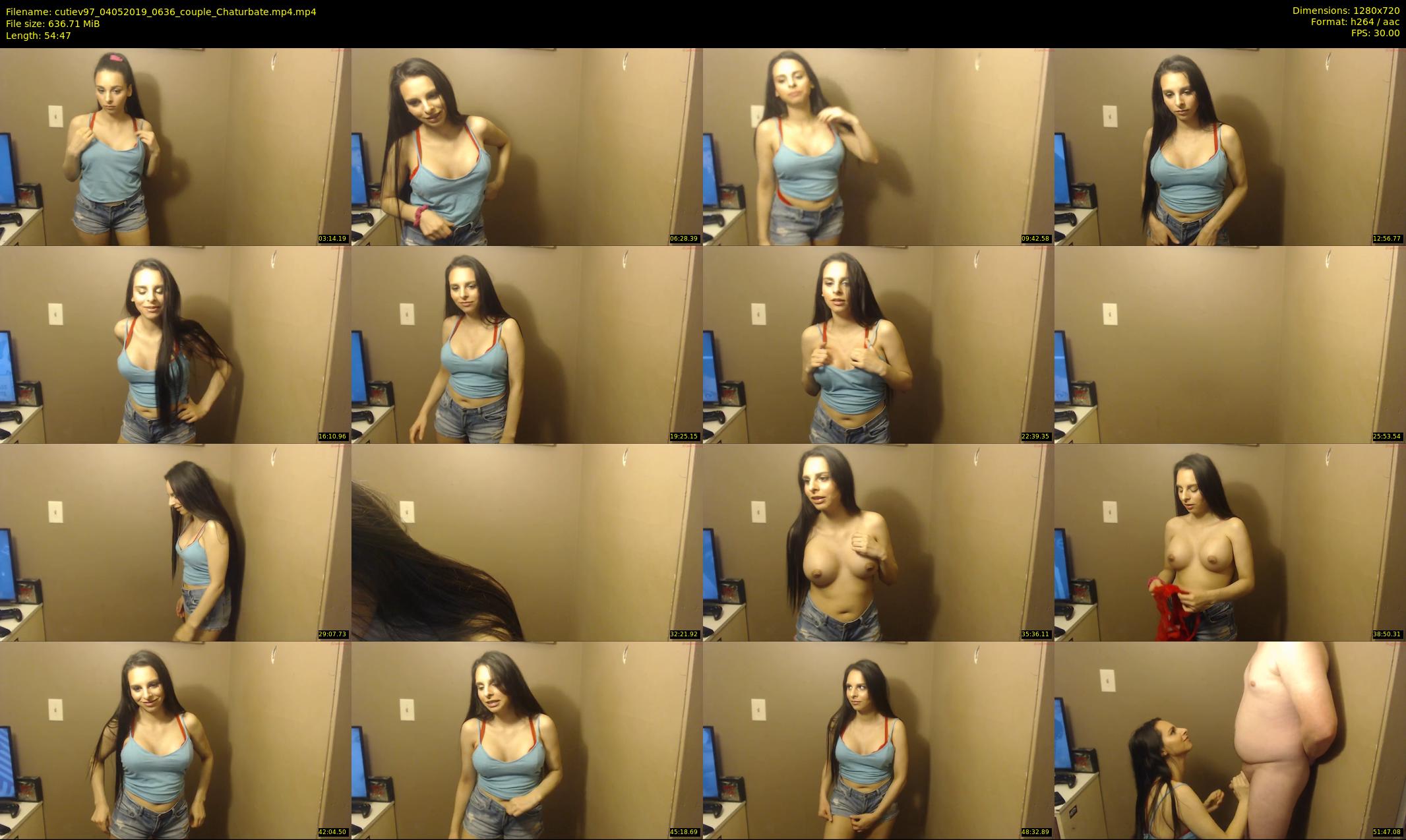 cutiev97 — 55 minute Chaturbate couple cam show recording, 720p, May 4, 2019