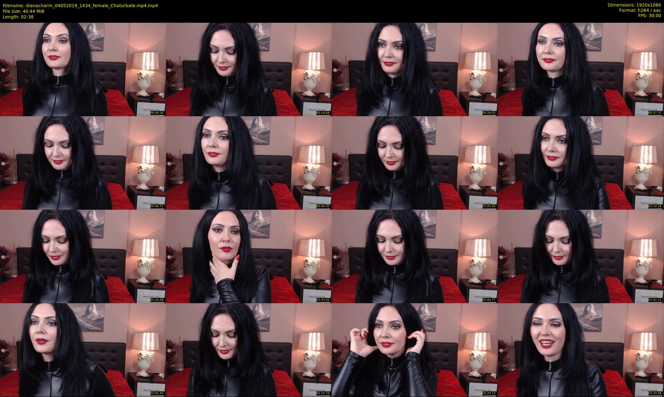 dianacharm — 3 minute Chaturbate female cam show recording, 1080p, May 4, 2019