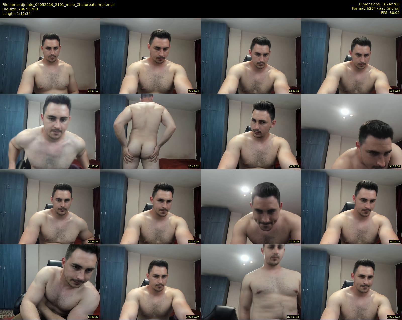 djmute — 73 minute Chaturbate male cam show recording, 720p, May 4, 2019
