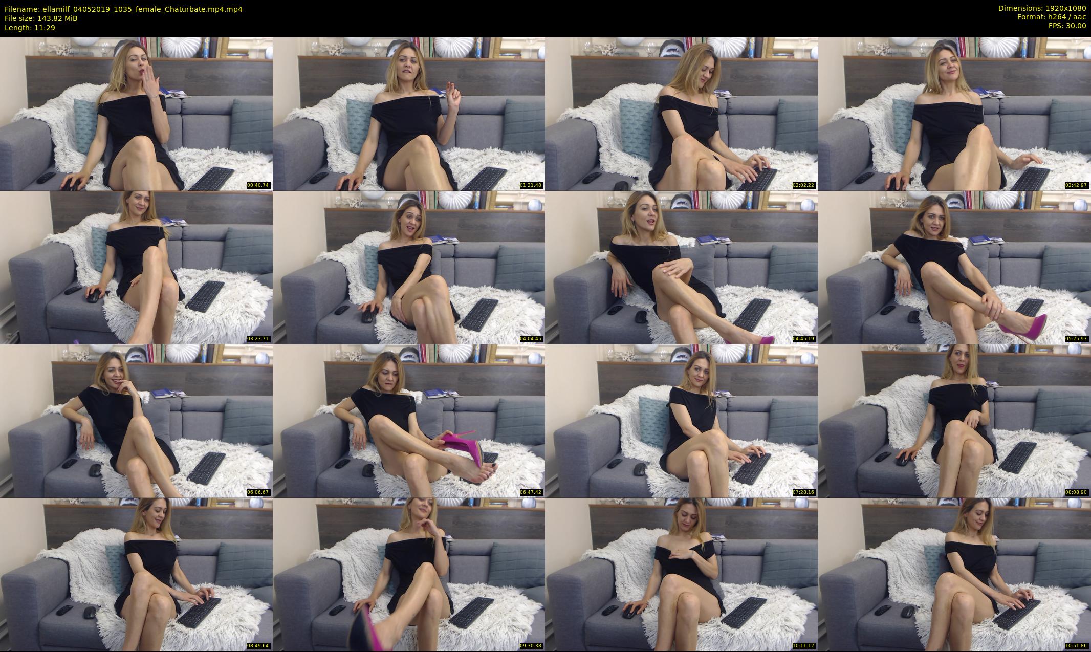 ellamilf — 12 minute Chaturbate female cam show recording, 1080p, May 4, 2019