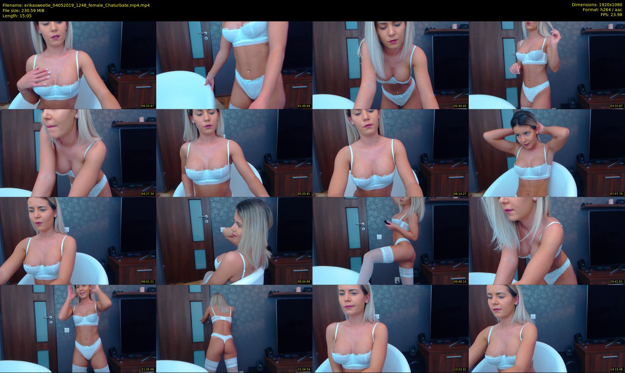 erikasweetie — 16 minute Chaturbate female cam show recording, 1080p, May 4, 2019