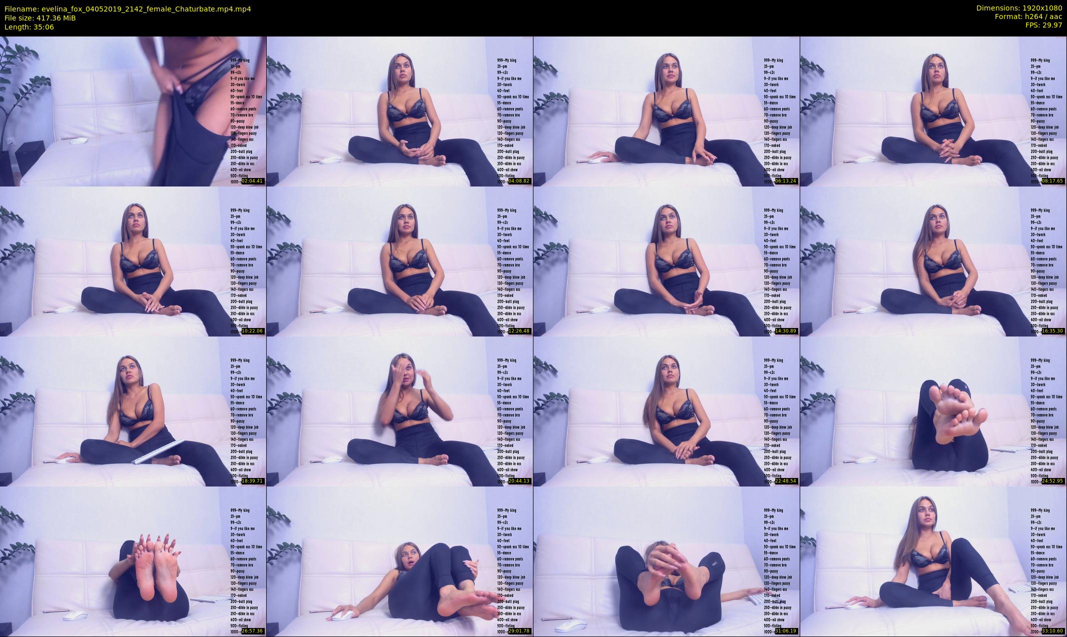 evelina_fox — 36 minute Chaturbate female cam show recording, 1080p, May 4, 2019