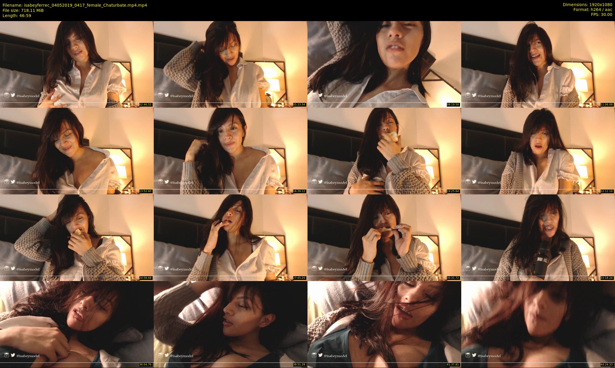 isabeyferrec — 47 minute Chaturbate female cam show recording, 1080p, May 4, 2019
