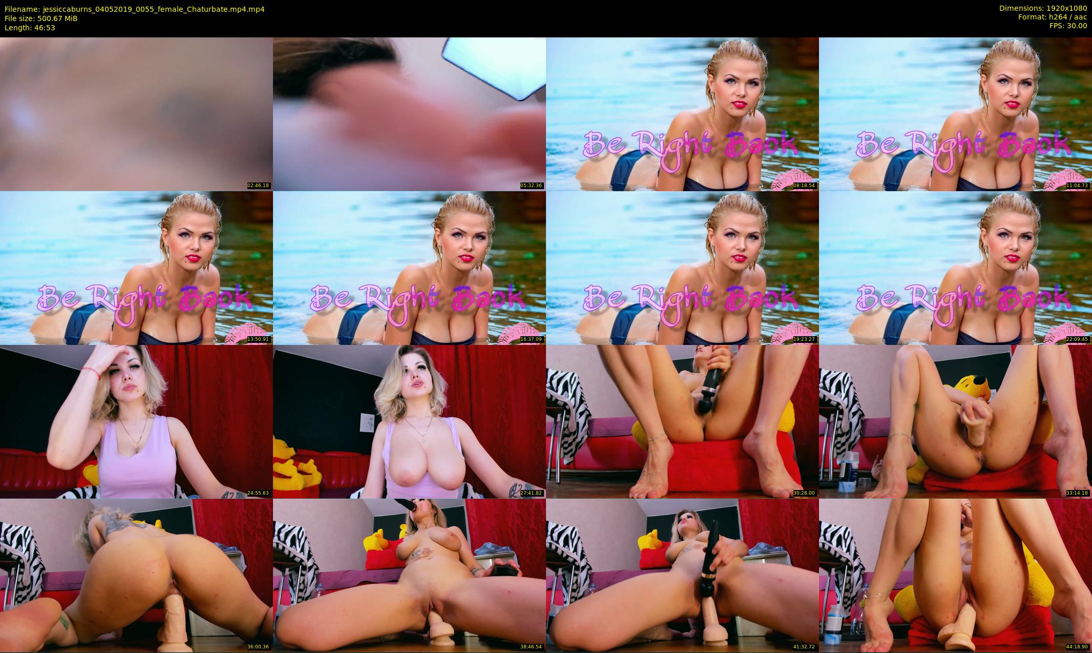 jessiccaburns — 47 minute Chaturbate female cam show recording, 1080p, May 4, 2019