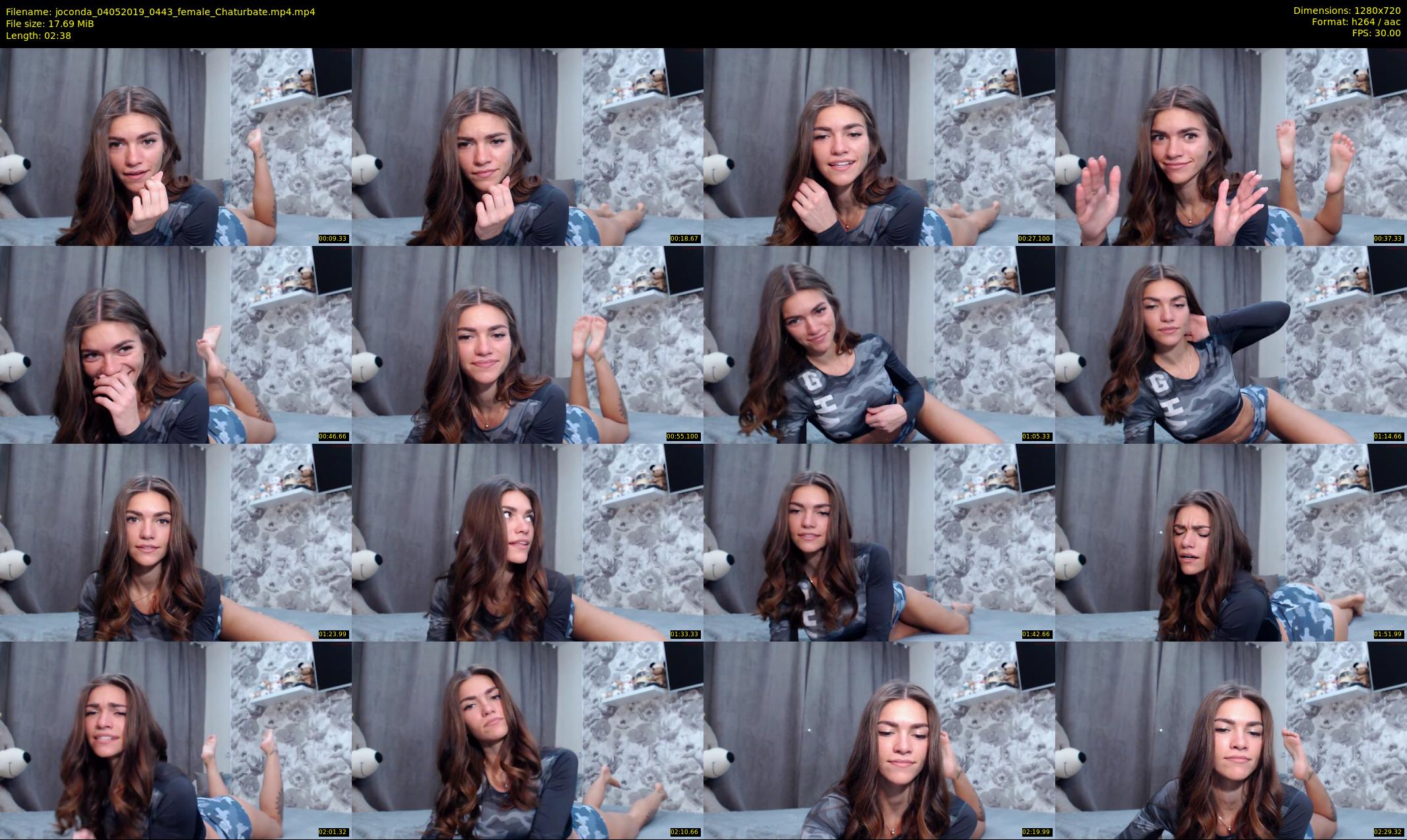 joconda — 3 minute Chaturbate female cam show recording, 720p, May 4, 2019