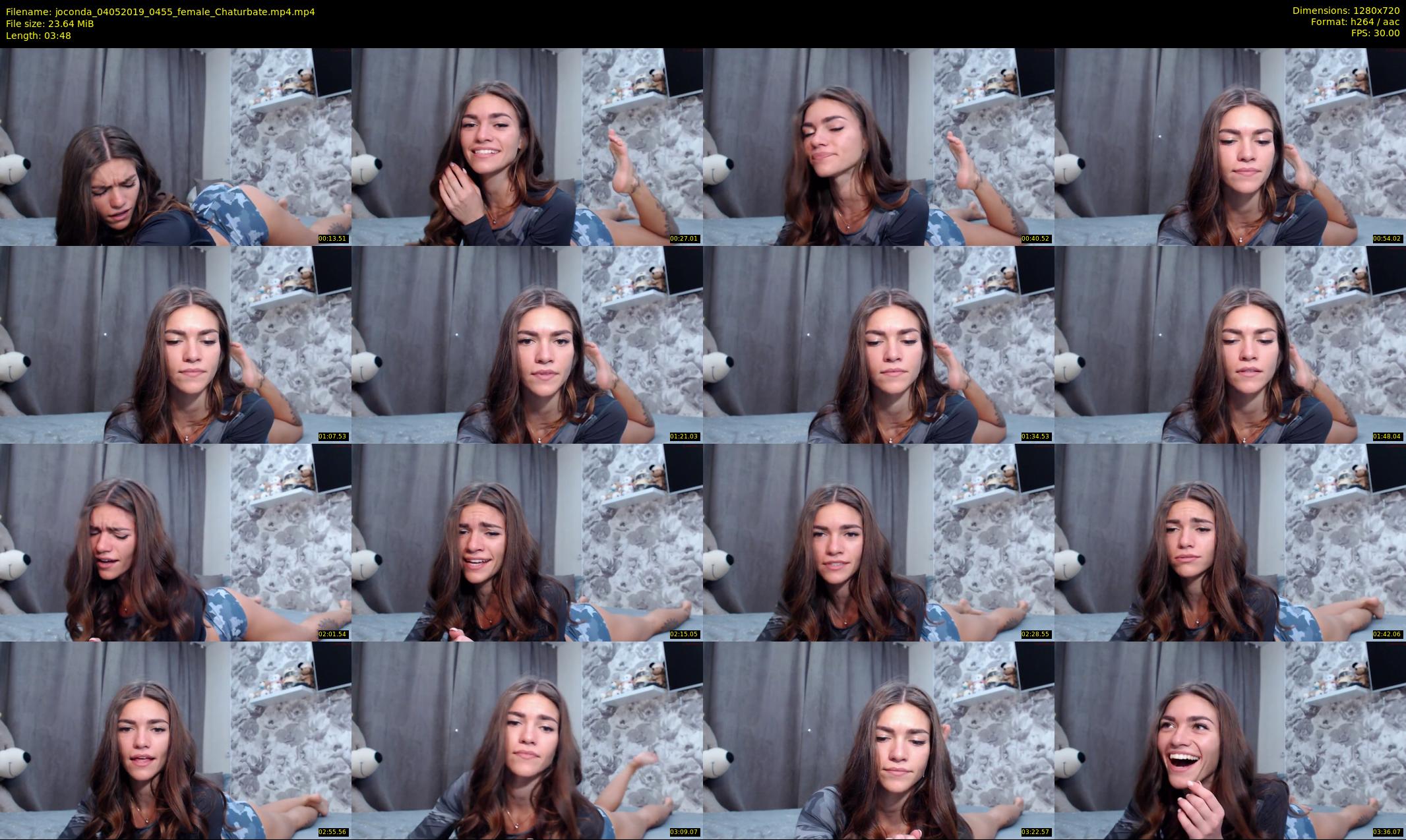 joconda — 4 minute Chaturbate female cam show recording, 720p, May 4, 2019