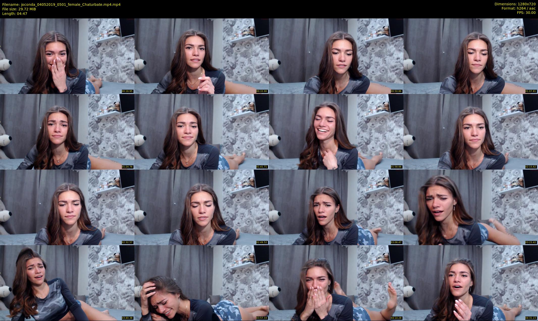 joconda — 5 minute Chaturbate female cam show recording, 720p, May 4, 2019