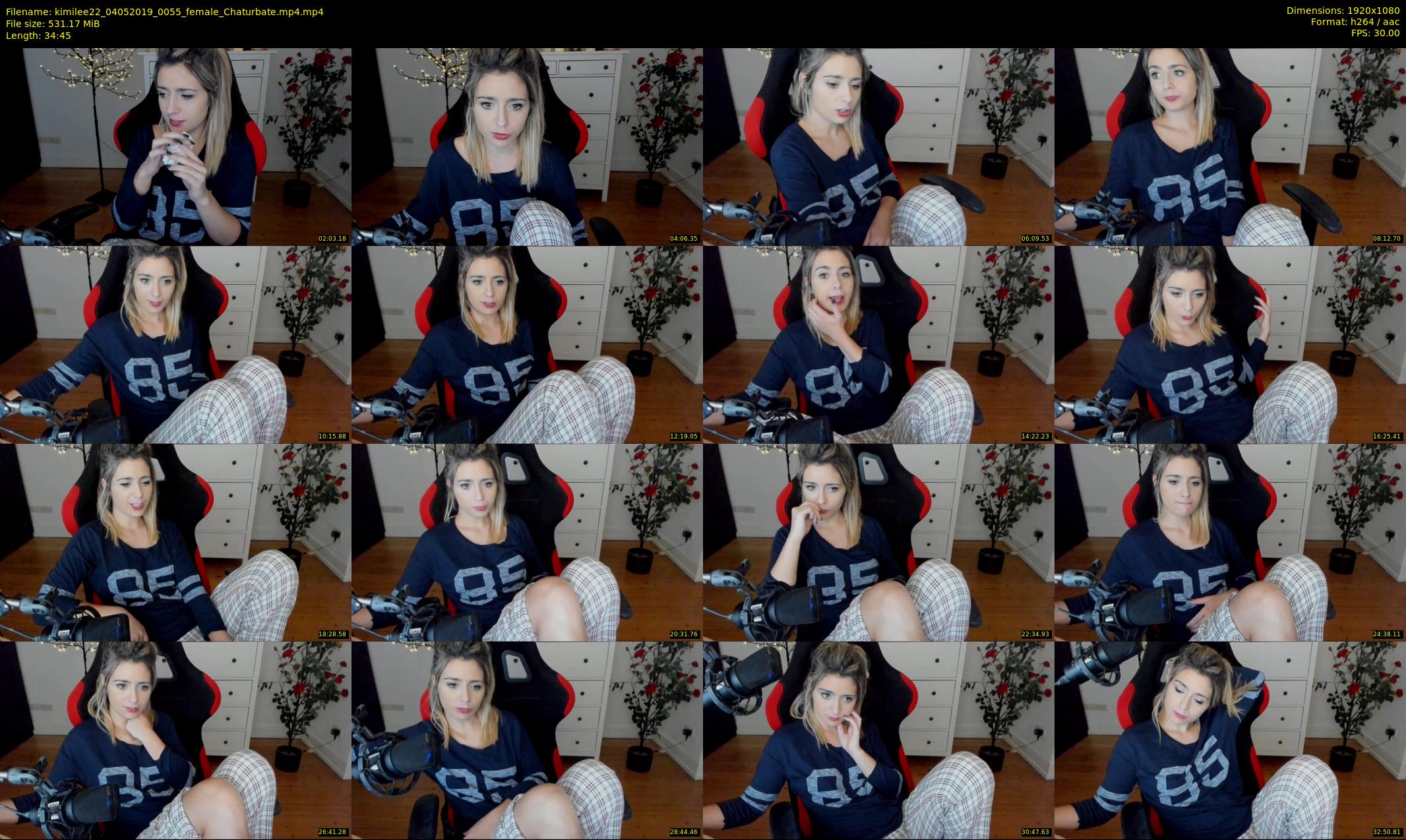 kimilee22 — 35 minute Chaturbate female cam show recording, 1080p, May 4, 2019