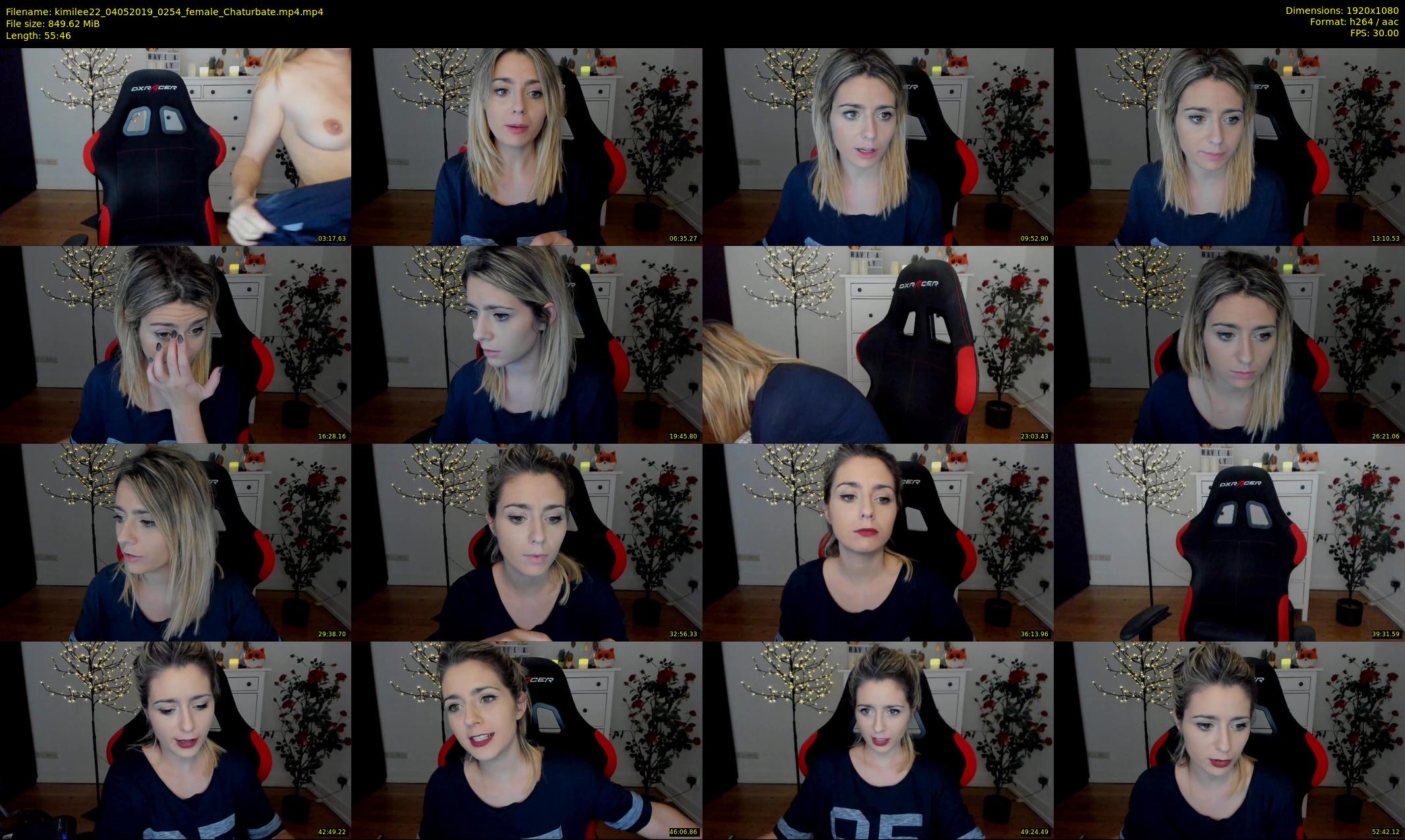 kimilee22 — 56 minute Chaturbate female cam show recording, 1080p, May 4, 2019
