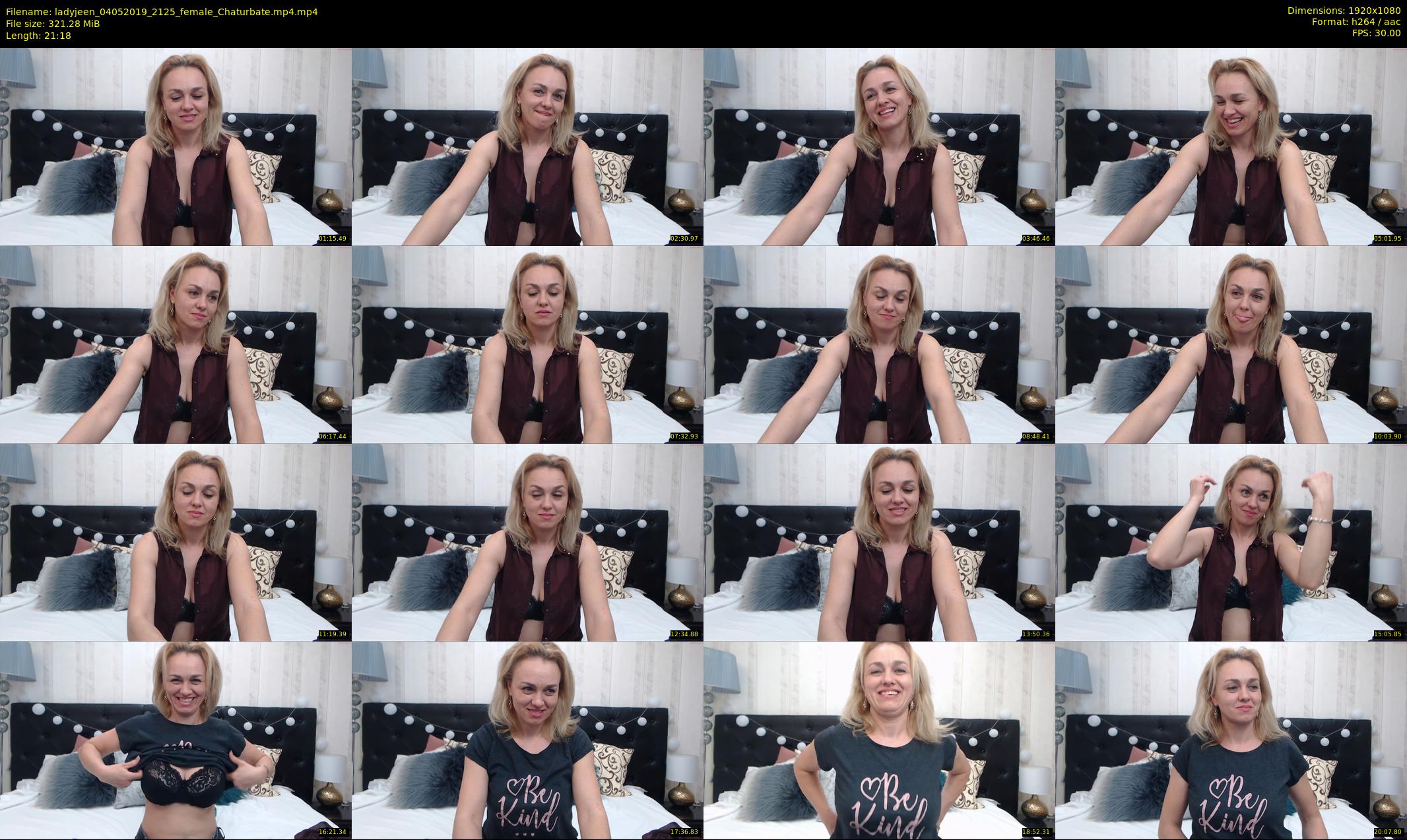 ladyjeen — 22 minute Chaturbate female cam show recording, 1080p, May 4, 2019