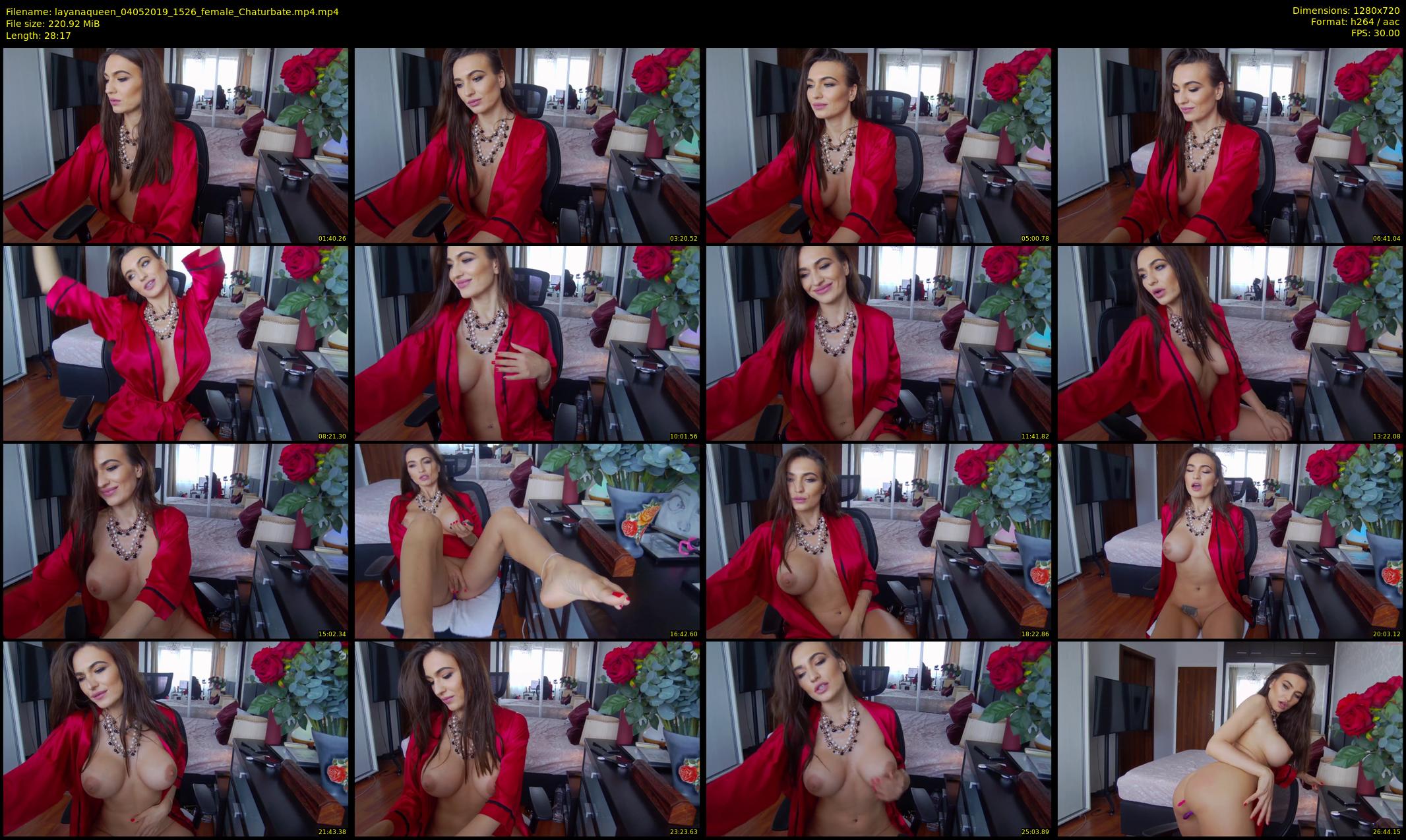 layanaqueen — 29 minute Chaturbate female cam show recording, 720p, May 4, 2019