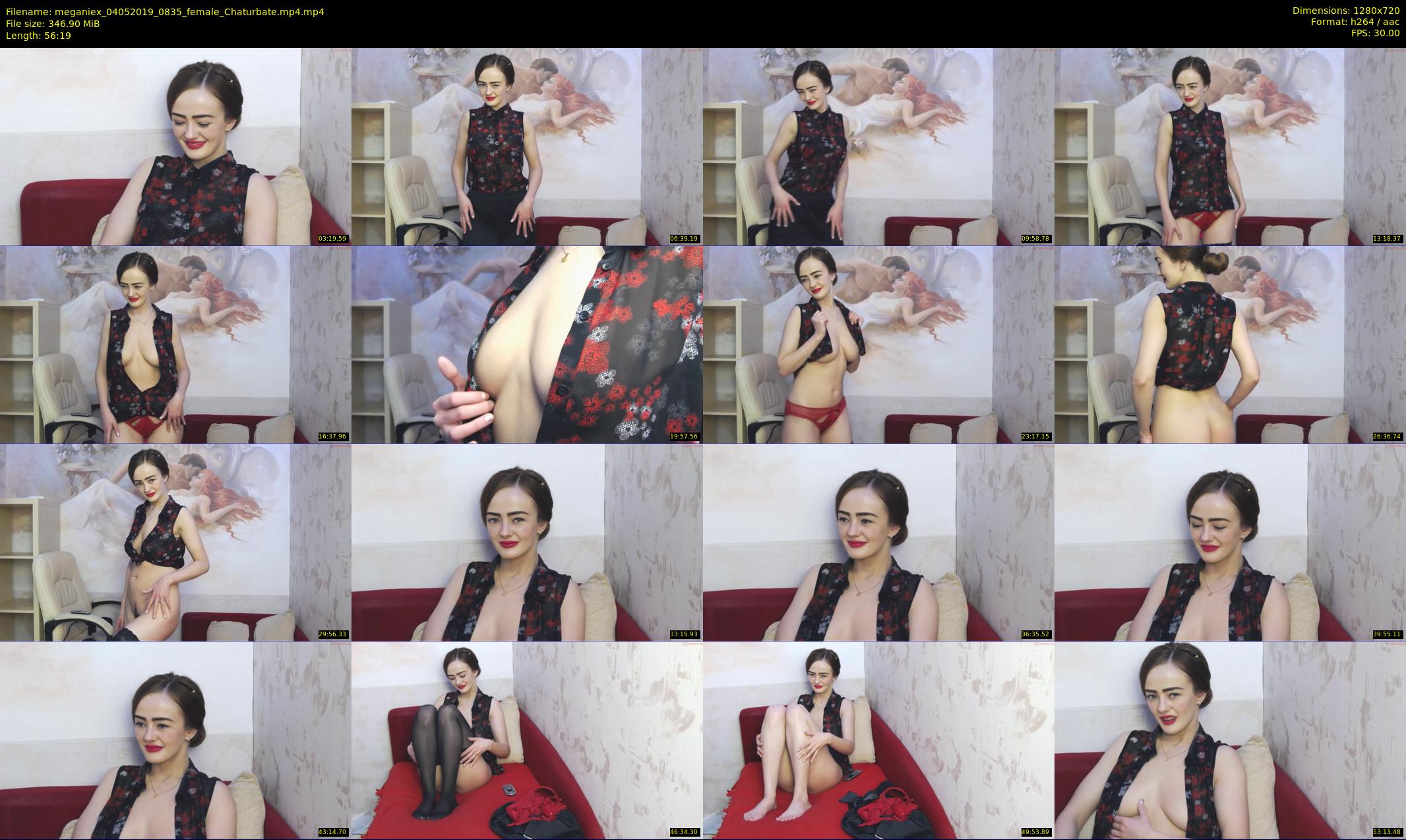 meganiex — 57 minute Chaturbate female cam show recording, 720p, May 4, 2019