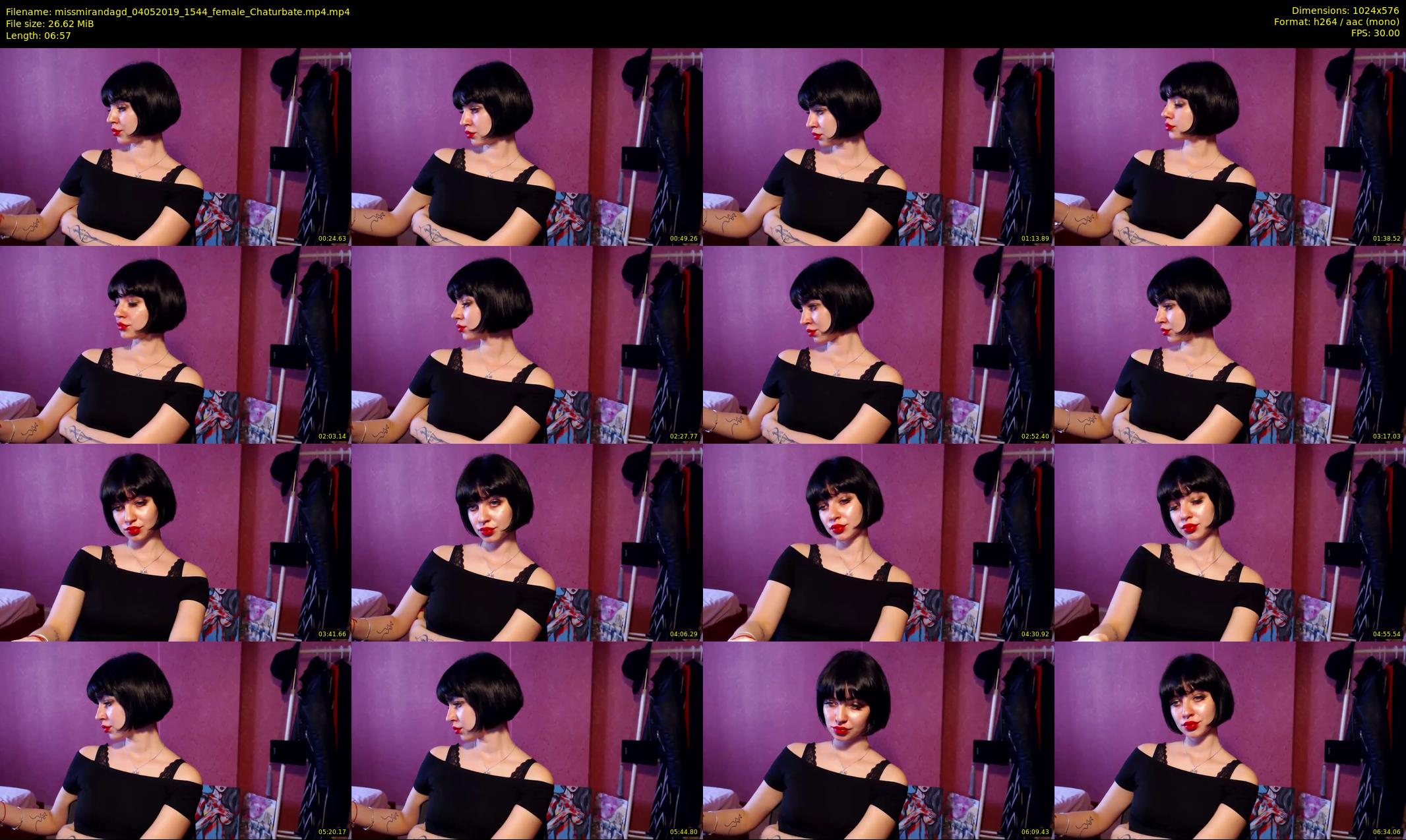 missmirandagd — 7 minute Chaturbate female cam show recording, 480p, May 4, 2019