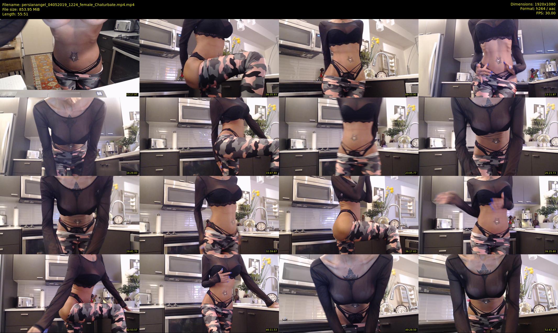 persianangel — 56 minute Chaturbate female cam show recording, 1080p, May 4, 2019