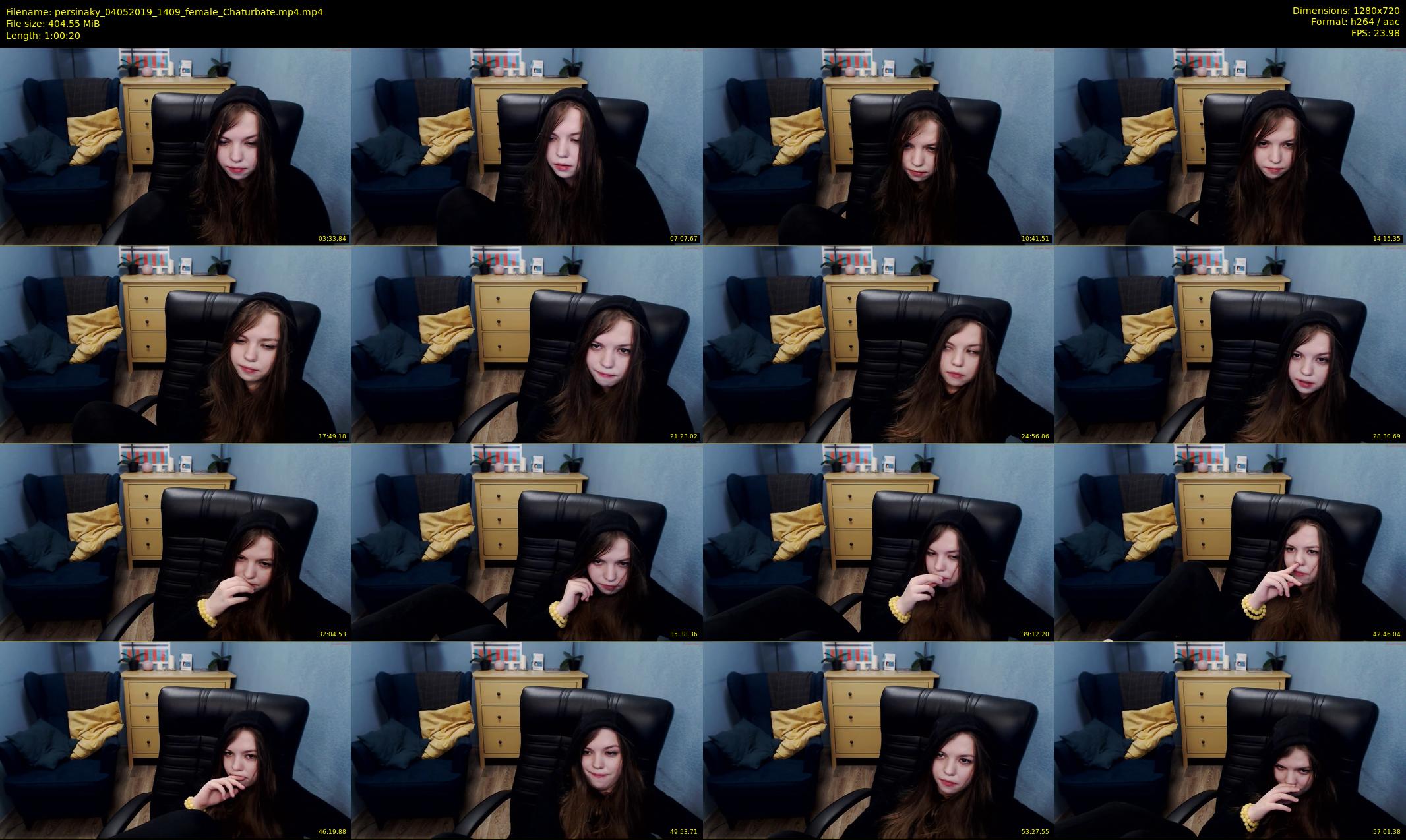 persinaky — 61 minute Chaturbate female cam show recording, 720p, May 4, 2019