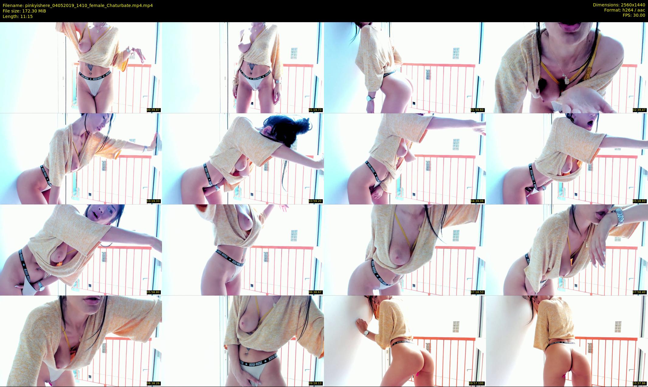 pinkyishere — 12 minute Chaturbate female cam show recording, 1080p, May 4, 2019