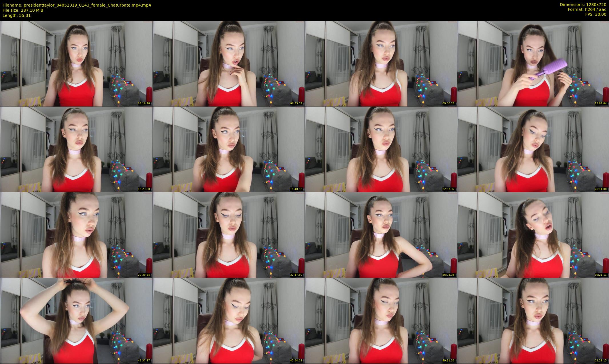 presidenttaylor — 56 minute Chaturbate female cam show recording, 720p, May 4, 2019