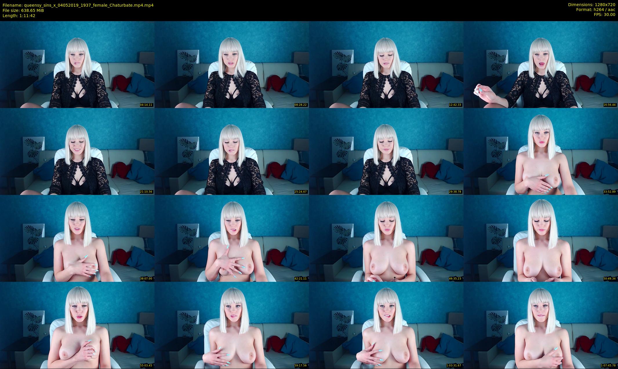 queensy_sins_x — 72 minute Chaturbate female cam show recording, 720p, May 4, 2019